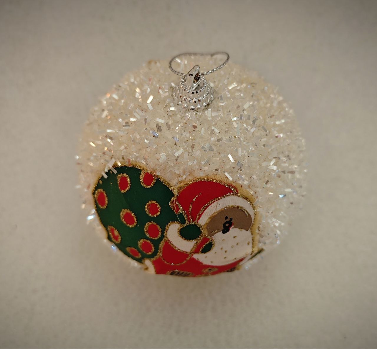 Украшение ёлочное Магия праздника Шар с дед морозом - фото 2