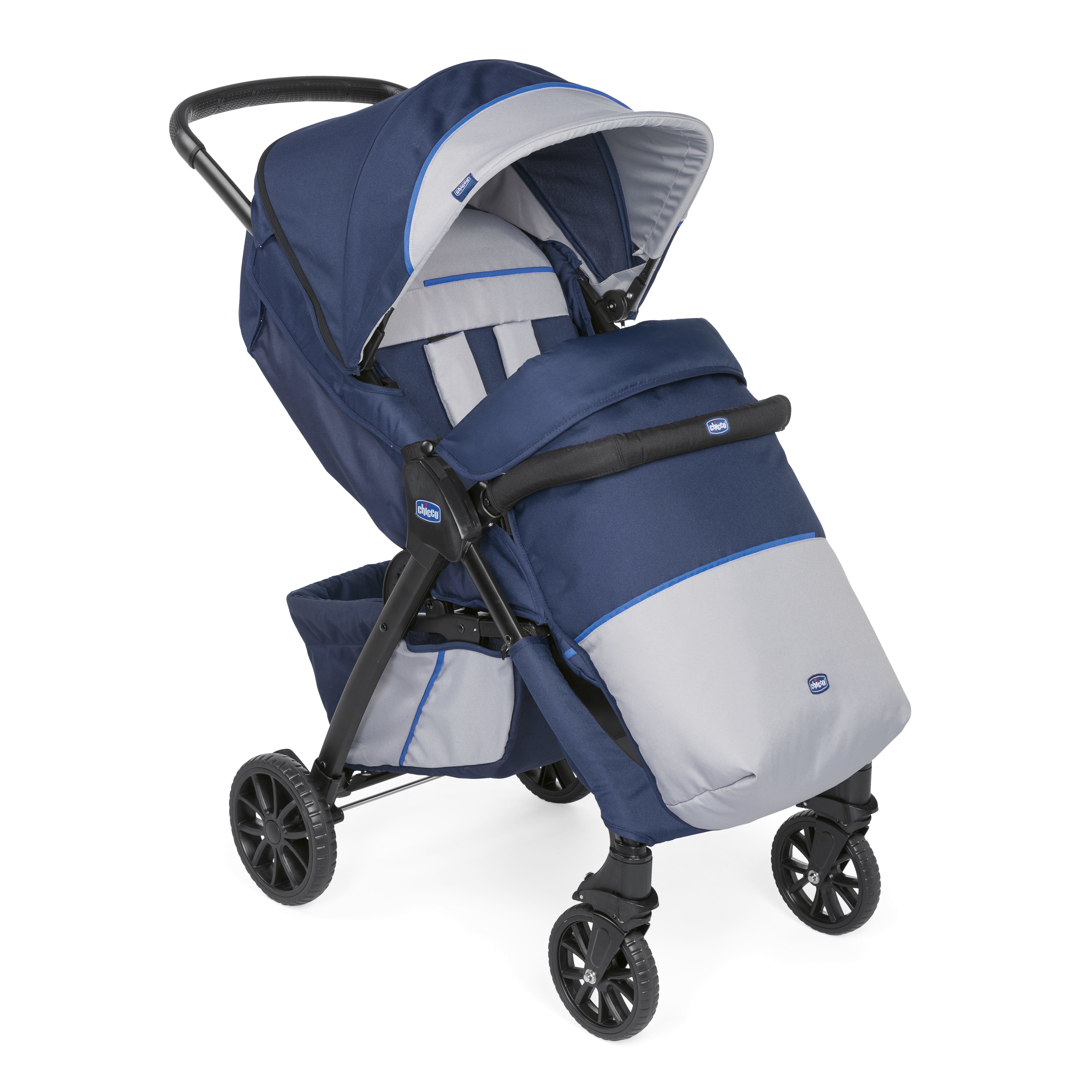 Коляска прогулочная Chicco Kwik One Blueprint - фото 5