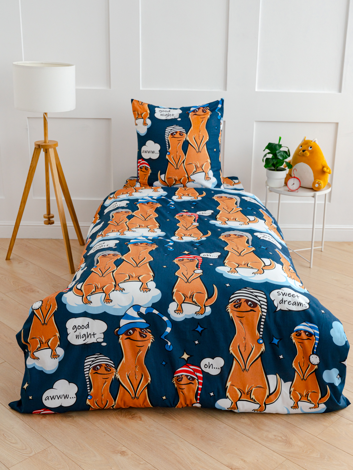 Комплект постельного белья PAVLine Сурикаты полутораспальный - фото 3