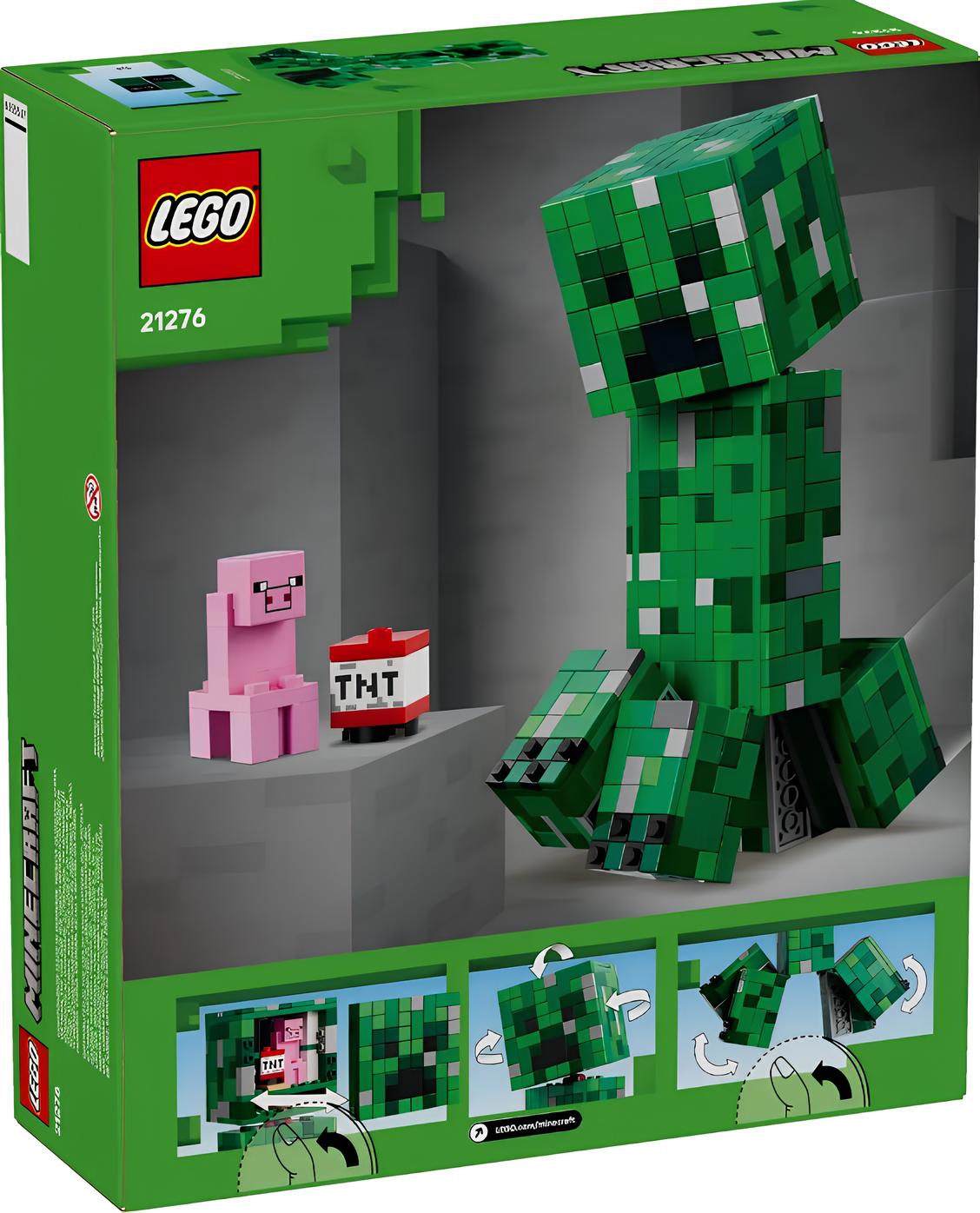 Изображение товара Конструктор LEGO Minecraft 21276 Крипер — реалистичная фигурка с движущимися частями Изображение товара Конструктор LEGO Minecraft 21276 Крипер — реалистичная фигурка с движущимися частями