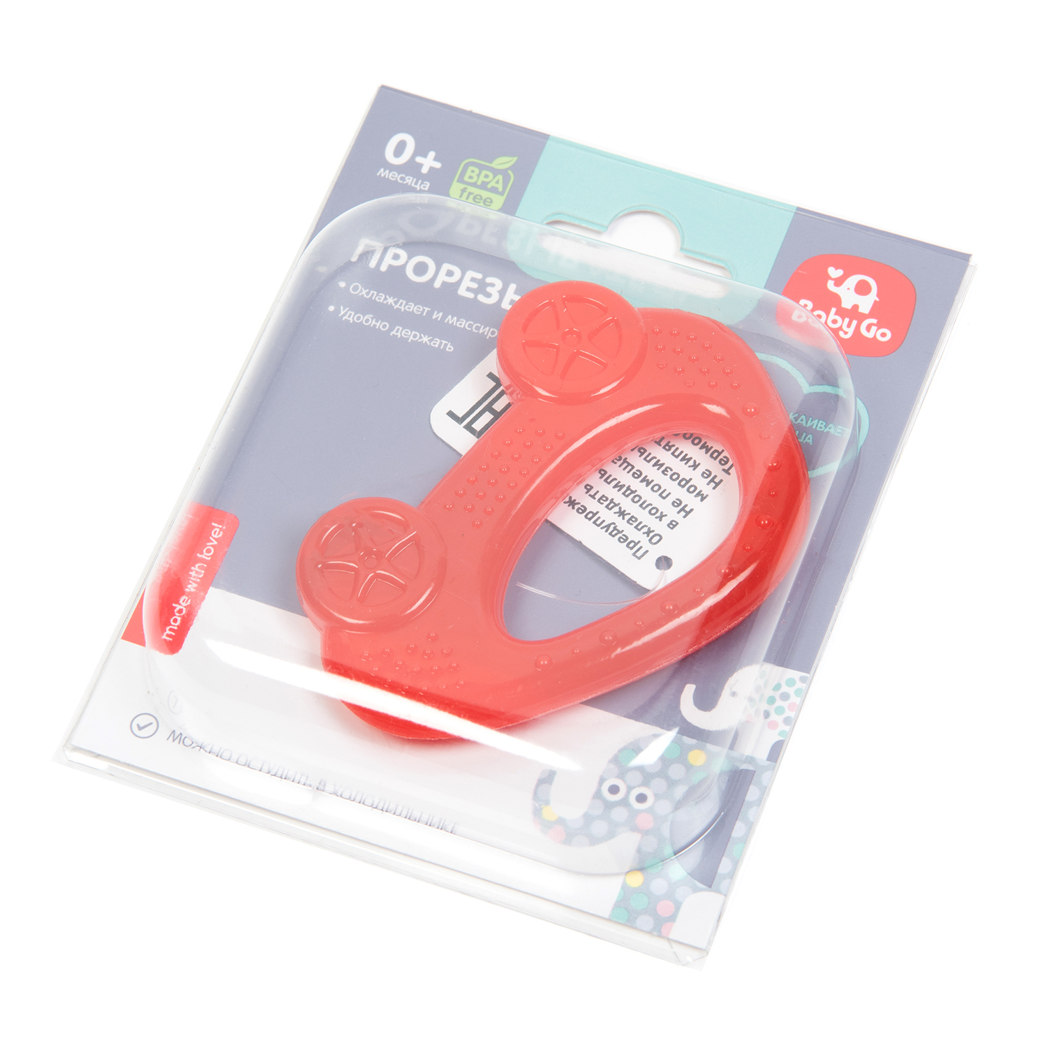 Прорезыватель BabyGo Машинка - фото 7