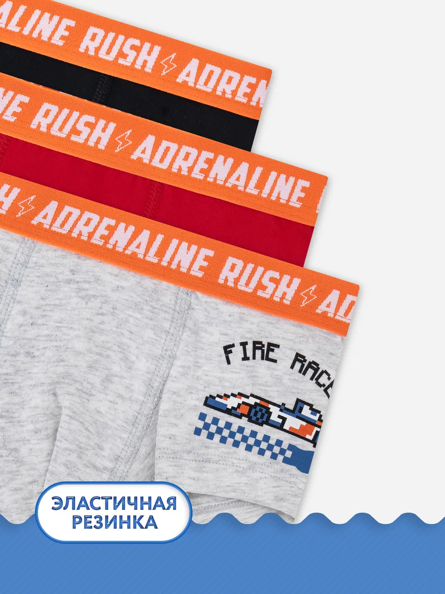 Трусы 3 шт Mark Formelle (Марк Формэль) 413354-3/серый меланж 4306-А +печать3 - фото 4