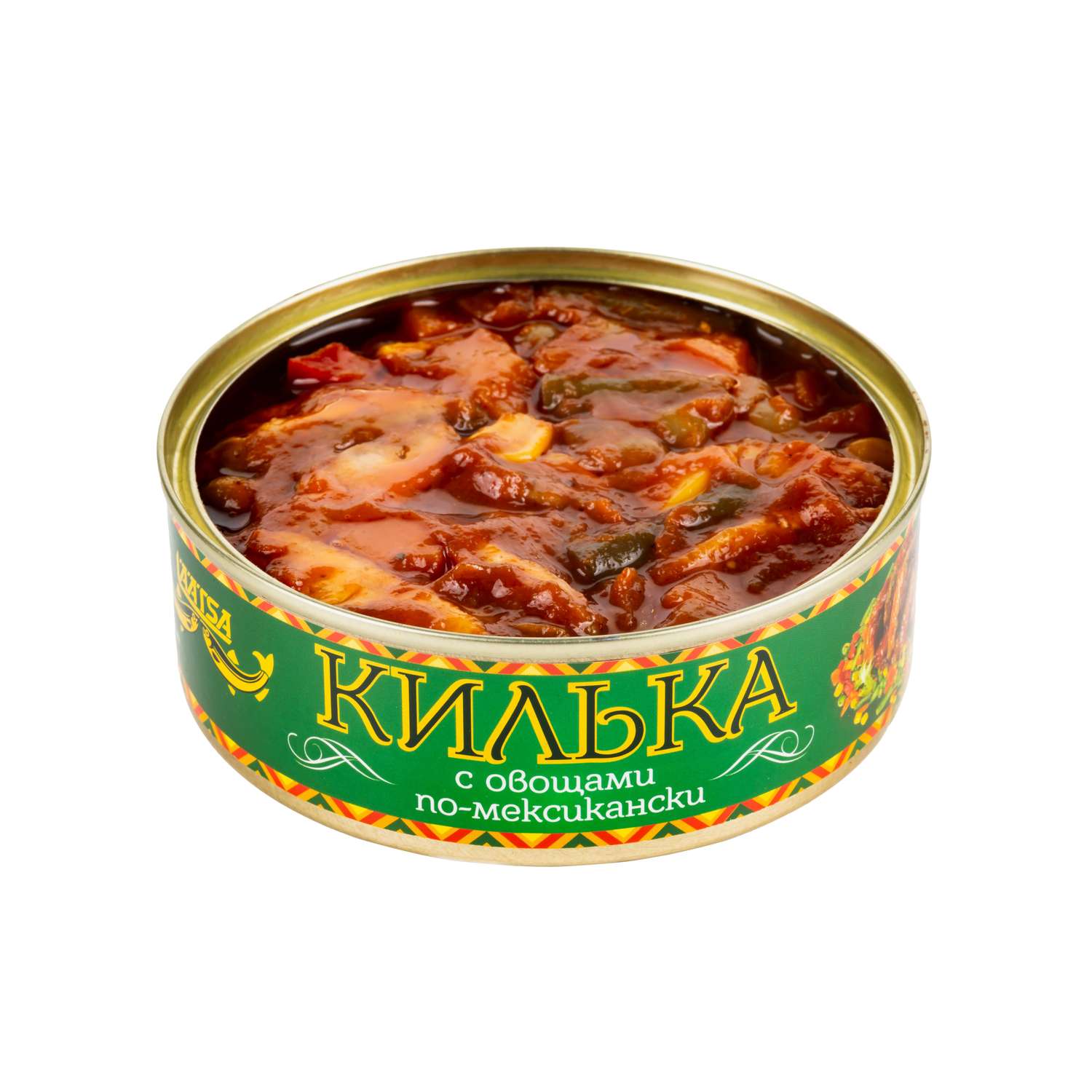 Килька каспийская . неразделенная обжаренная с овощами в томатном соусе по-мексикански 240г - фото 3