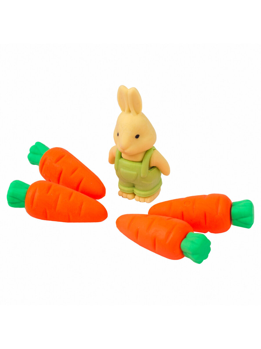 Ластик Юнландия Зайчик и урожай 5 шт. - фото 11