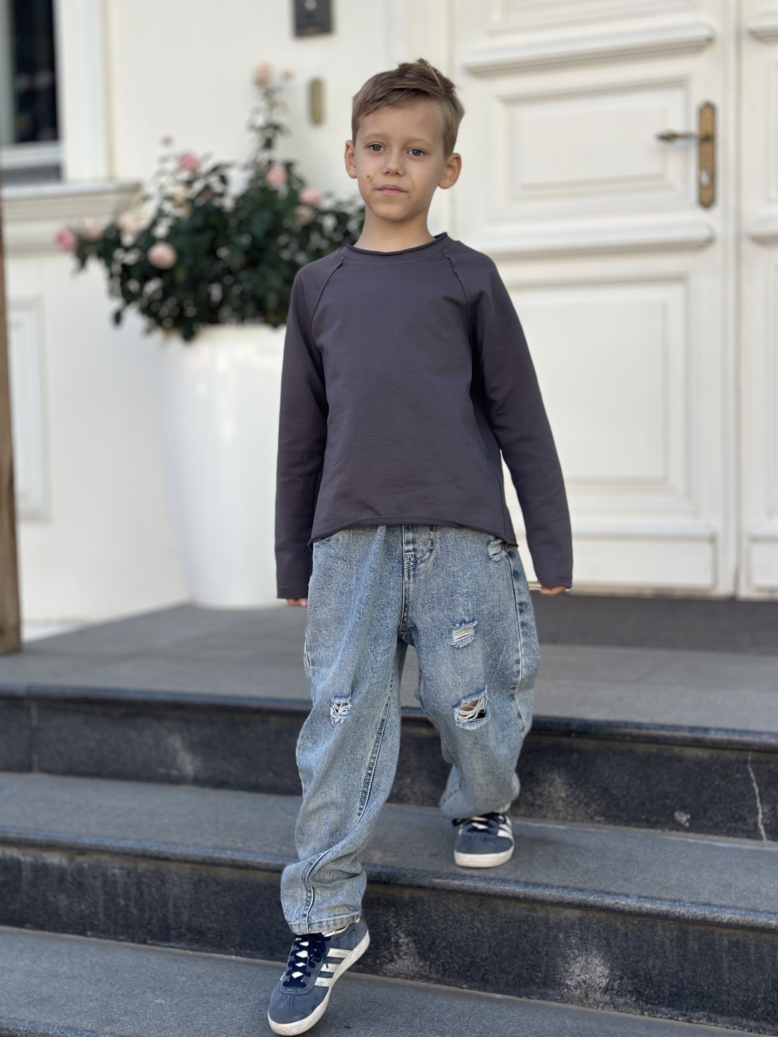 Лонгслив МОЛОДОСТЬ ГОВОРИТ графитлонг - фото 2