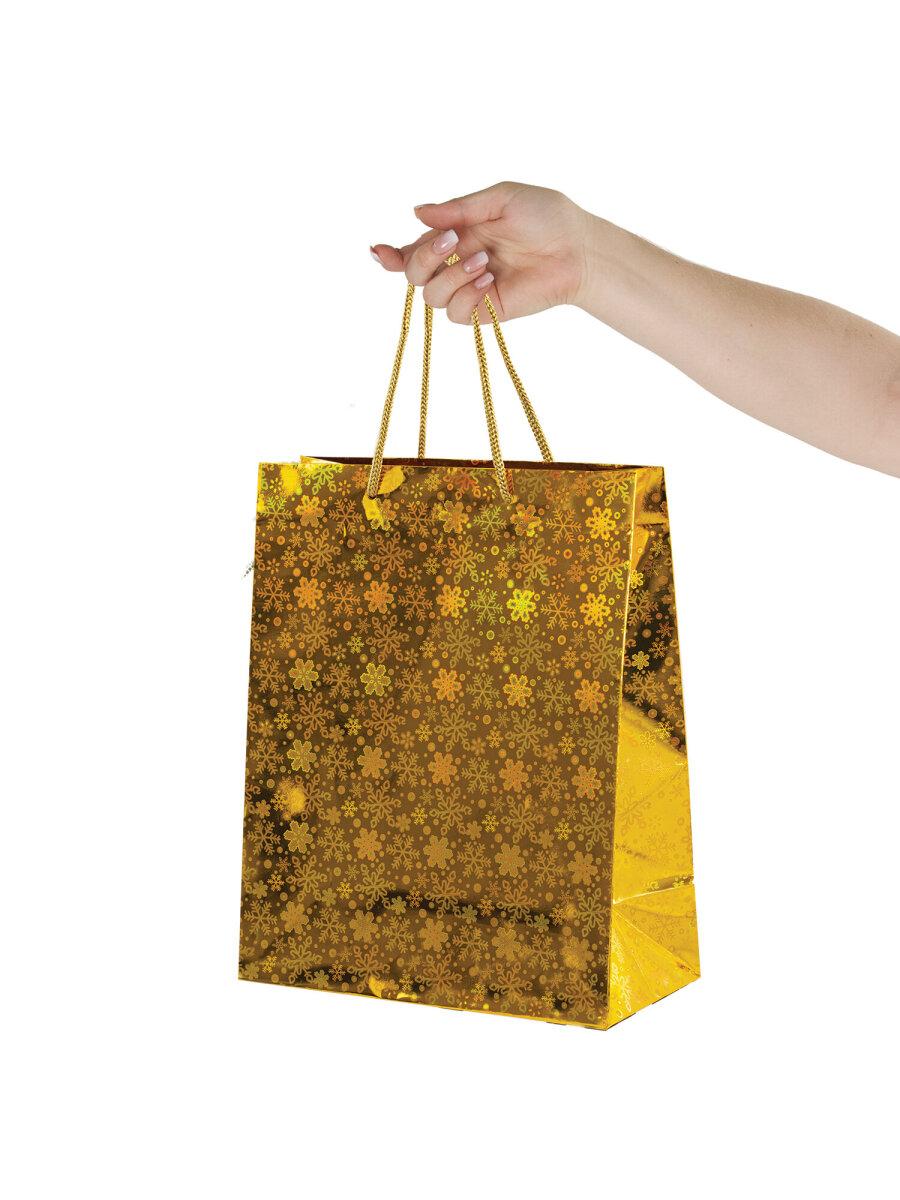 Пакеты новогодние Золотая сказка подарочные набор 4 штуки - фото 10
