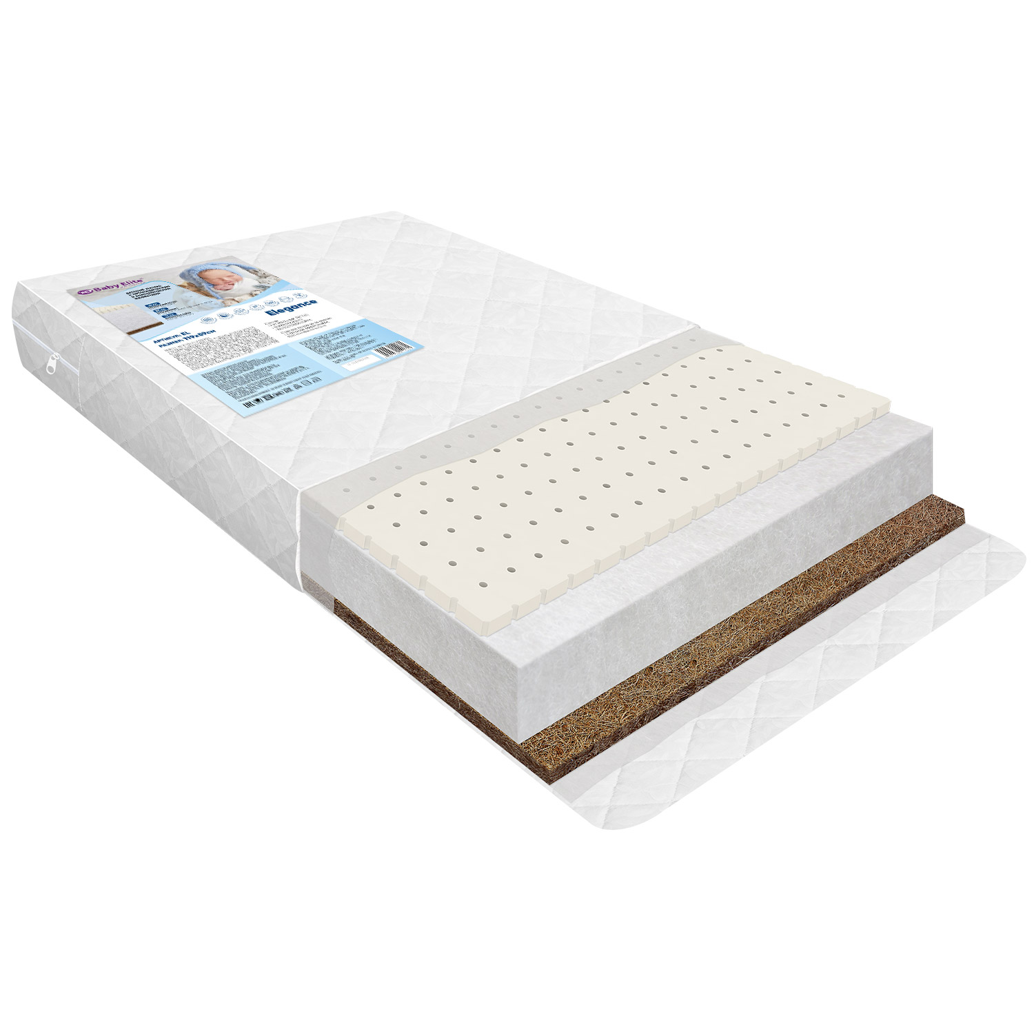 Матрас Baby Elite Elegance 120х60 - фото 1
