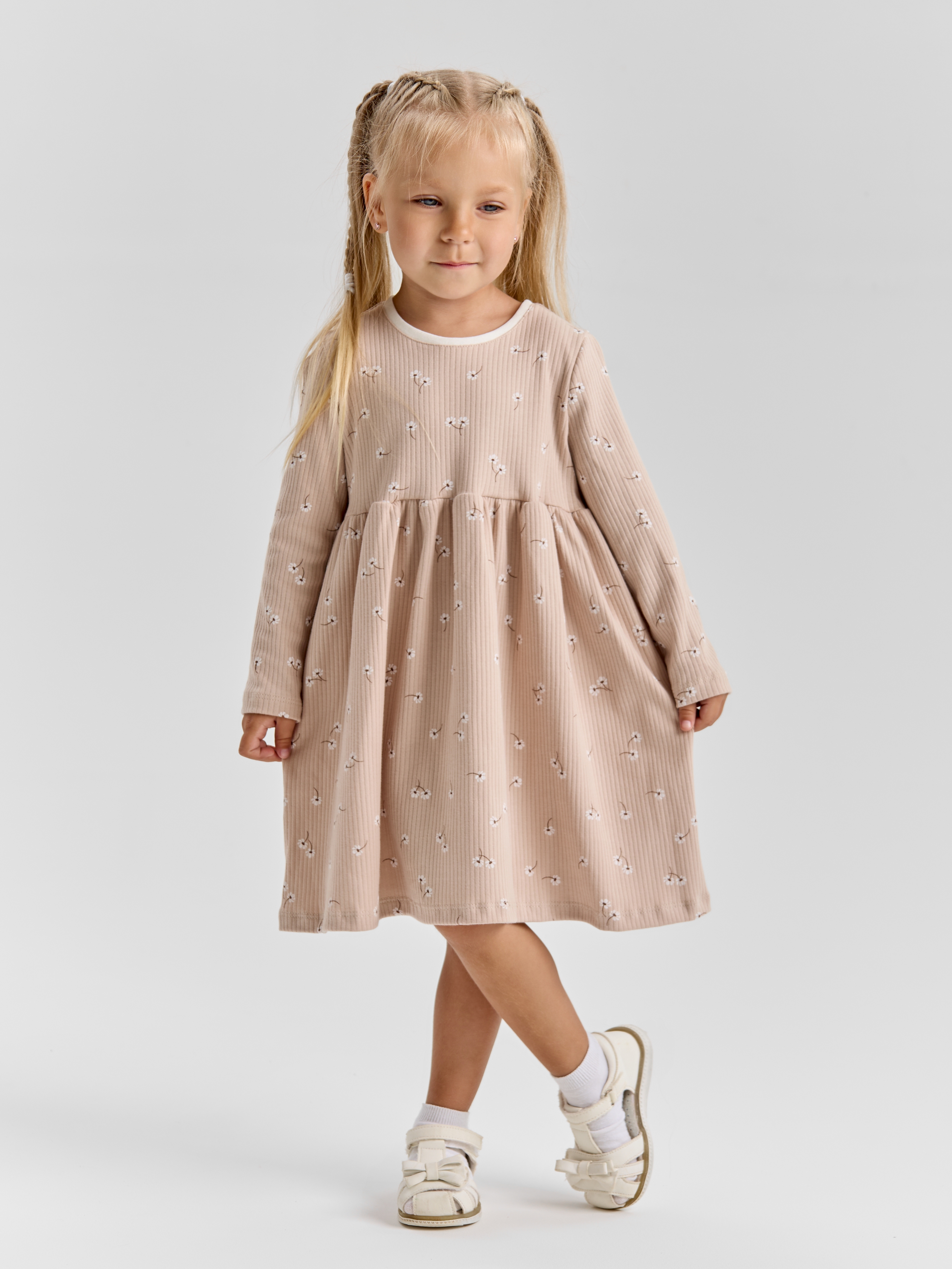 Платье LEVA платье для девочки_маргаритки на кофе - фото 7