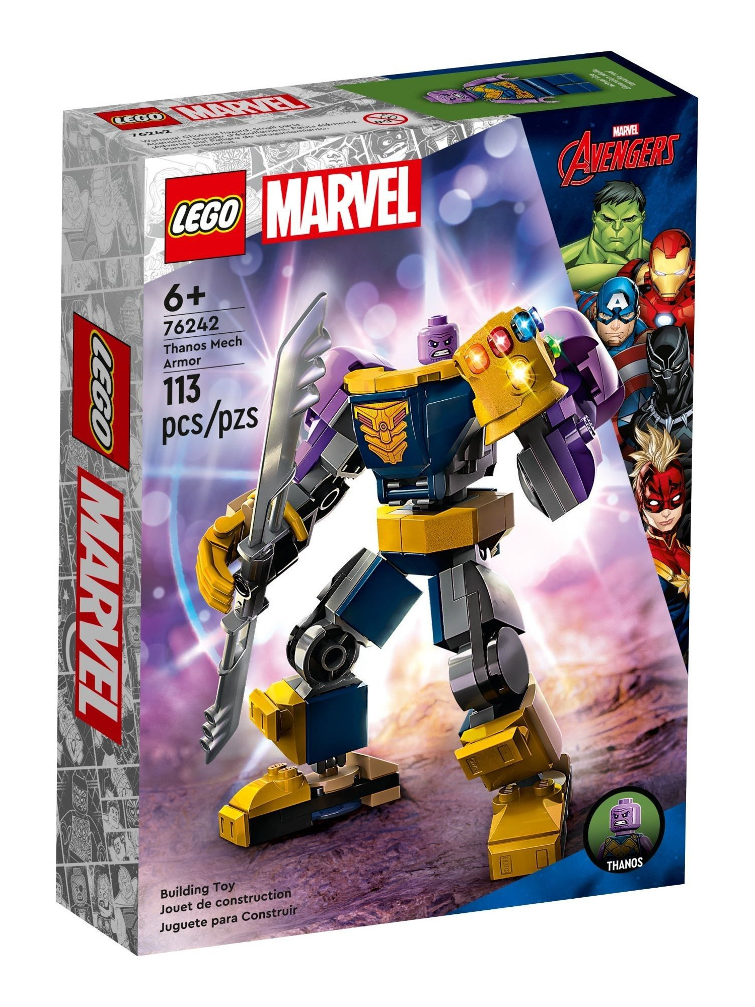 Конструктор LEGO Marvel Super Heroes Танос робот 113 дет. - фото 1