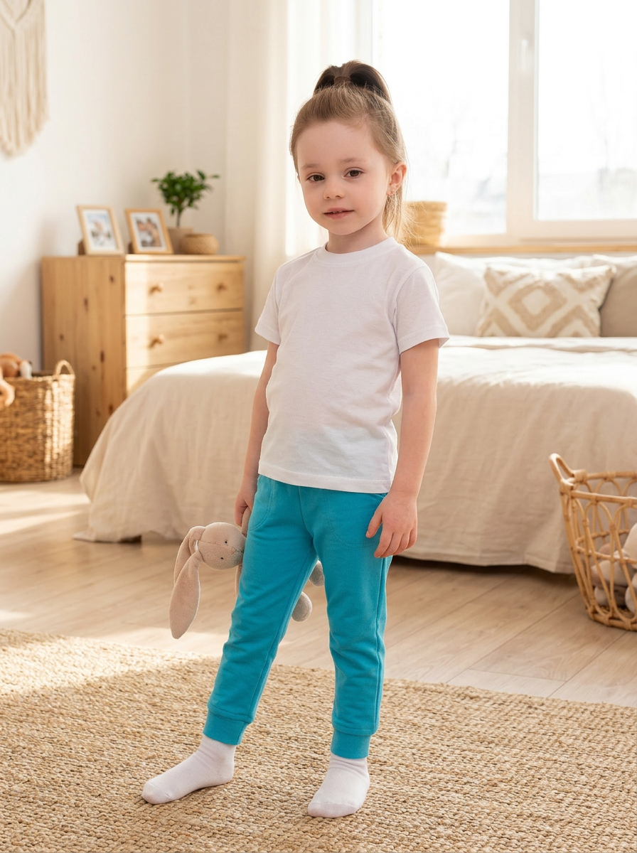 Изображение товара Детские брюки Утенок 80 из хлопкового трикотажа для малышей