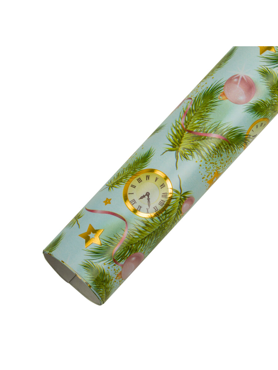 Упаковочная бумага Золотая сказка для новогодних подарков с эффектами 3 шт 70х100 см Golden Xmas - фото 13