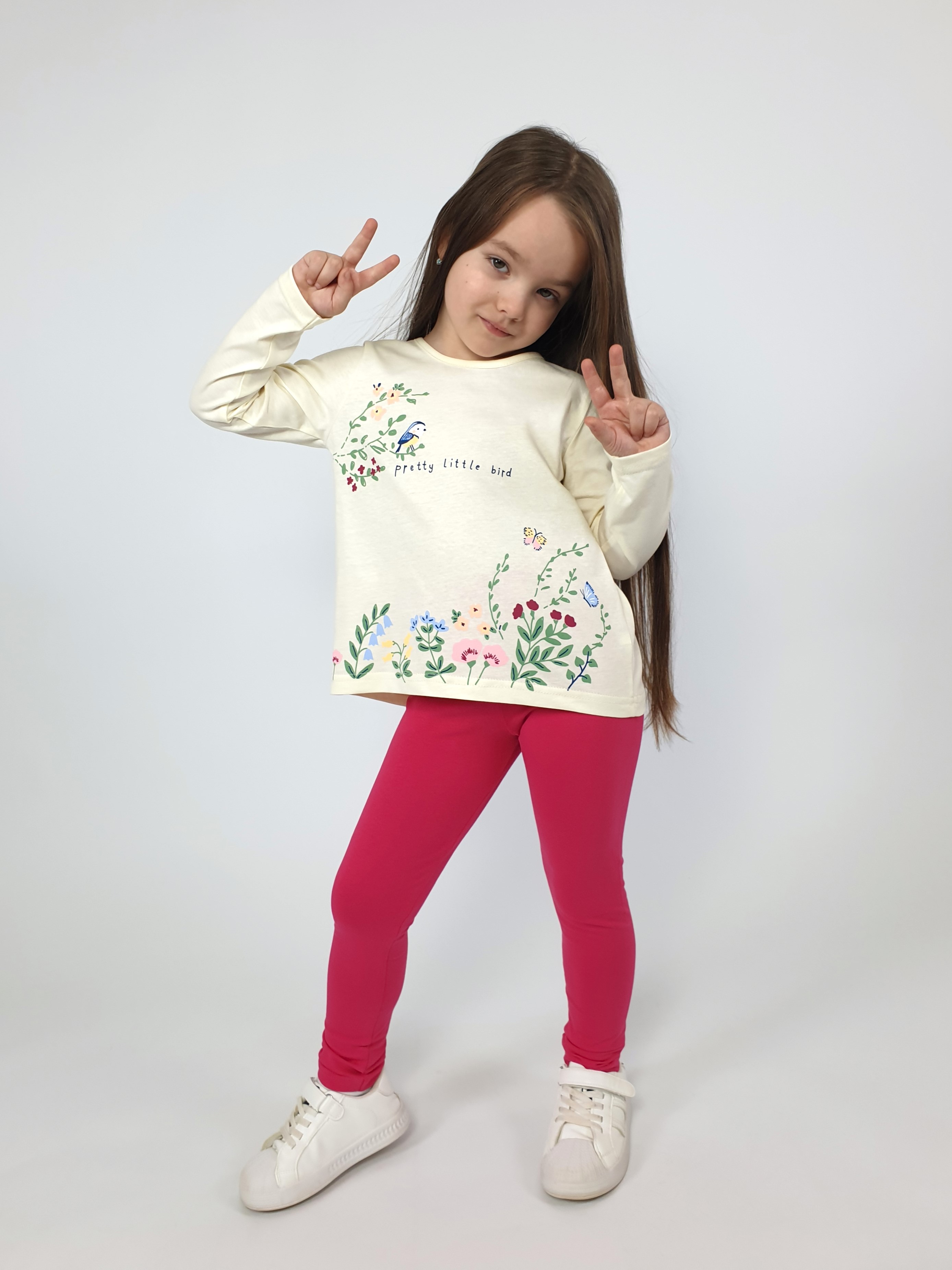 Лонгслив и леггинсы Luneva 022-04-1. - фото 1