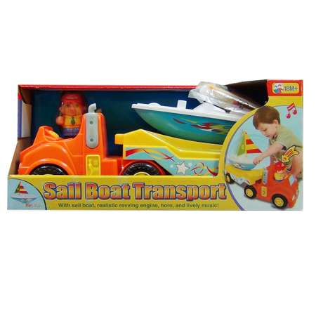 Игровой набор Kiddieland Трейлер с яхтой