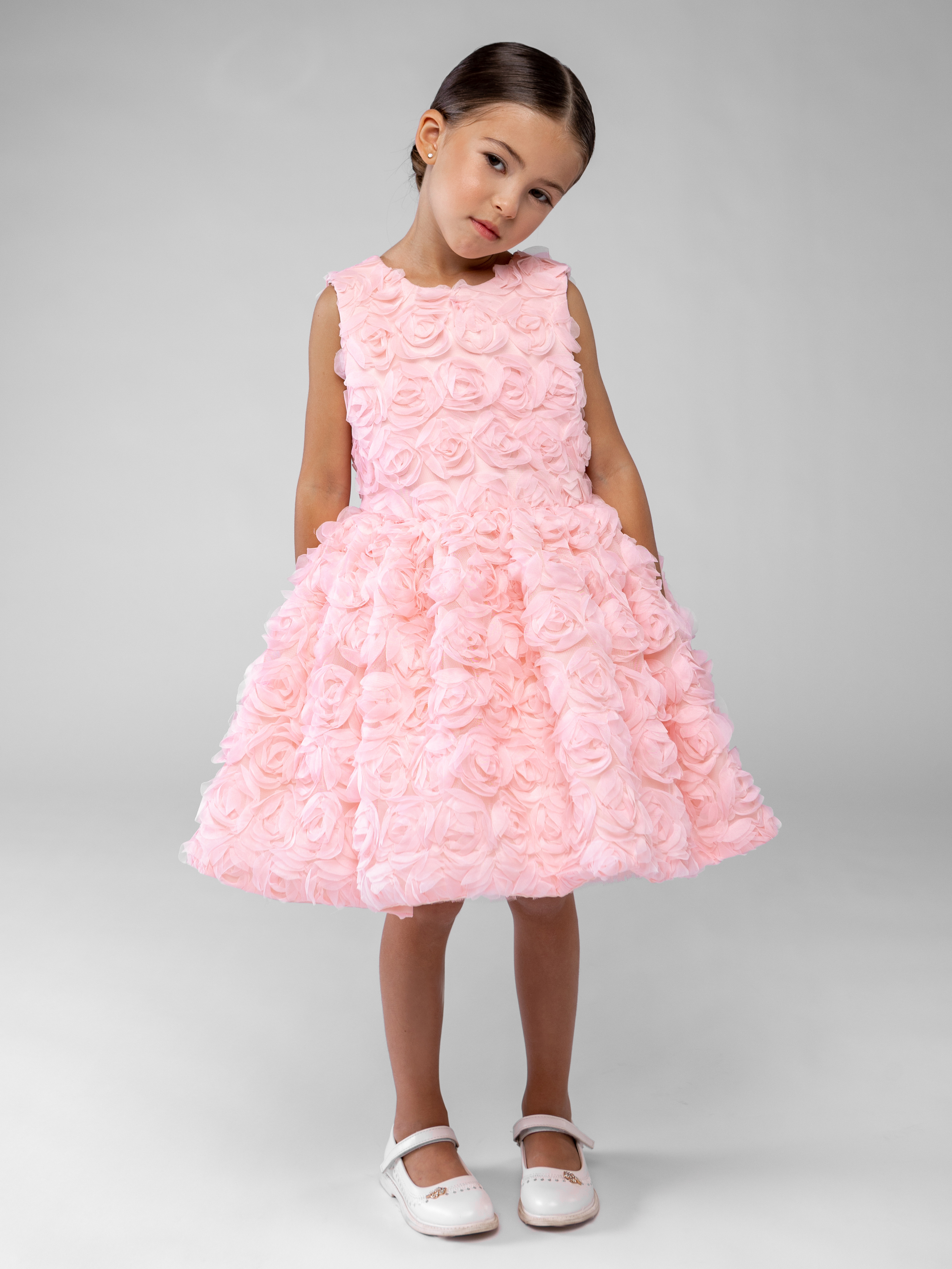 Платье LELUkids LD0121_флер_розовый - фото 1