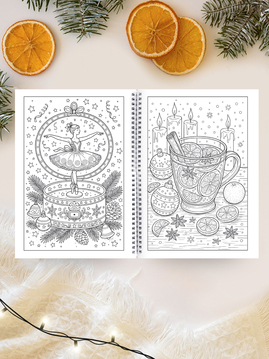 Раскраска-антистресс Проф-Пресс Новый год. А5. на гребне - фото 7