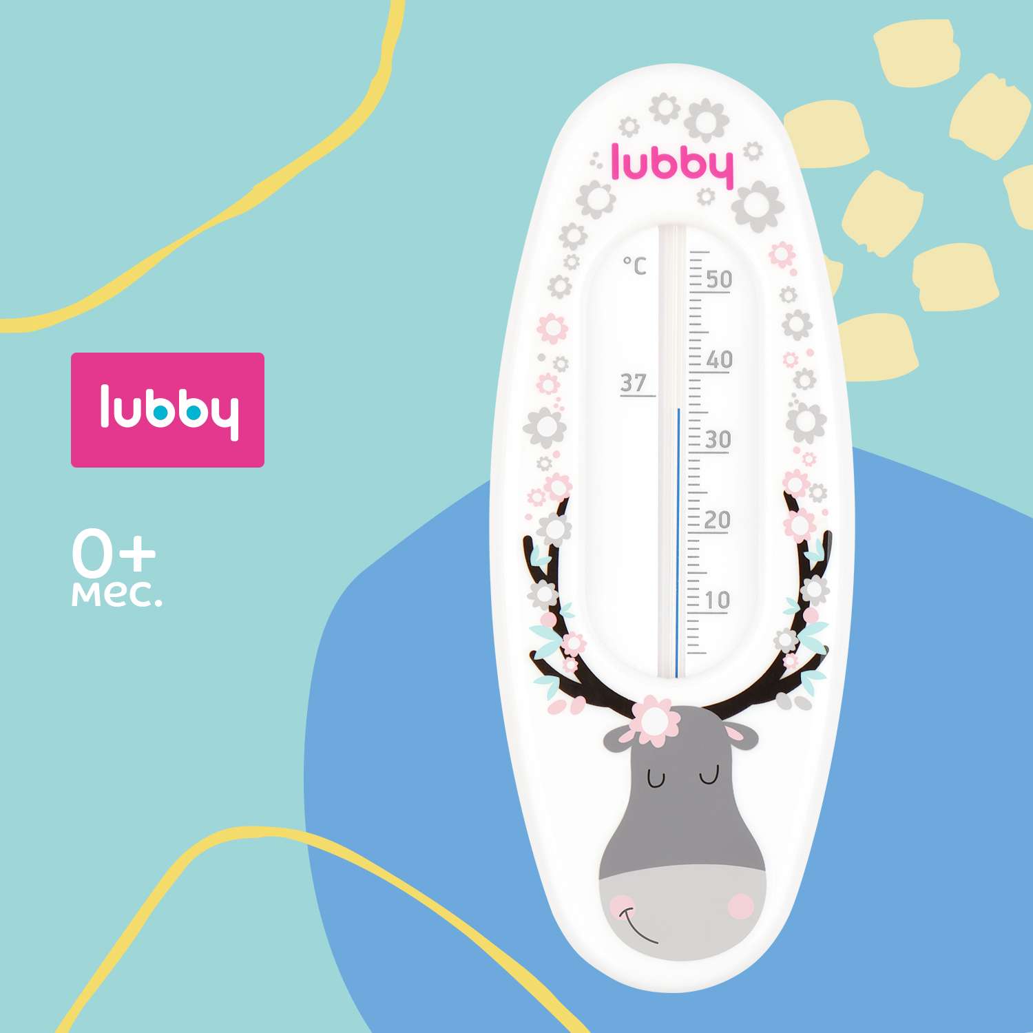 Термометр для ванной Lubby c 0месяцев 15841 - фото 1