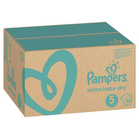 Подгузники Pampers Active Baby-Dry 5 (11-16 кг) 150 шт.