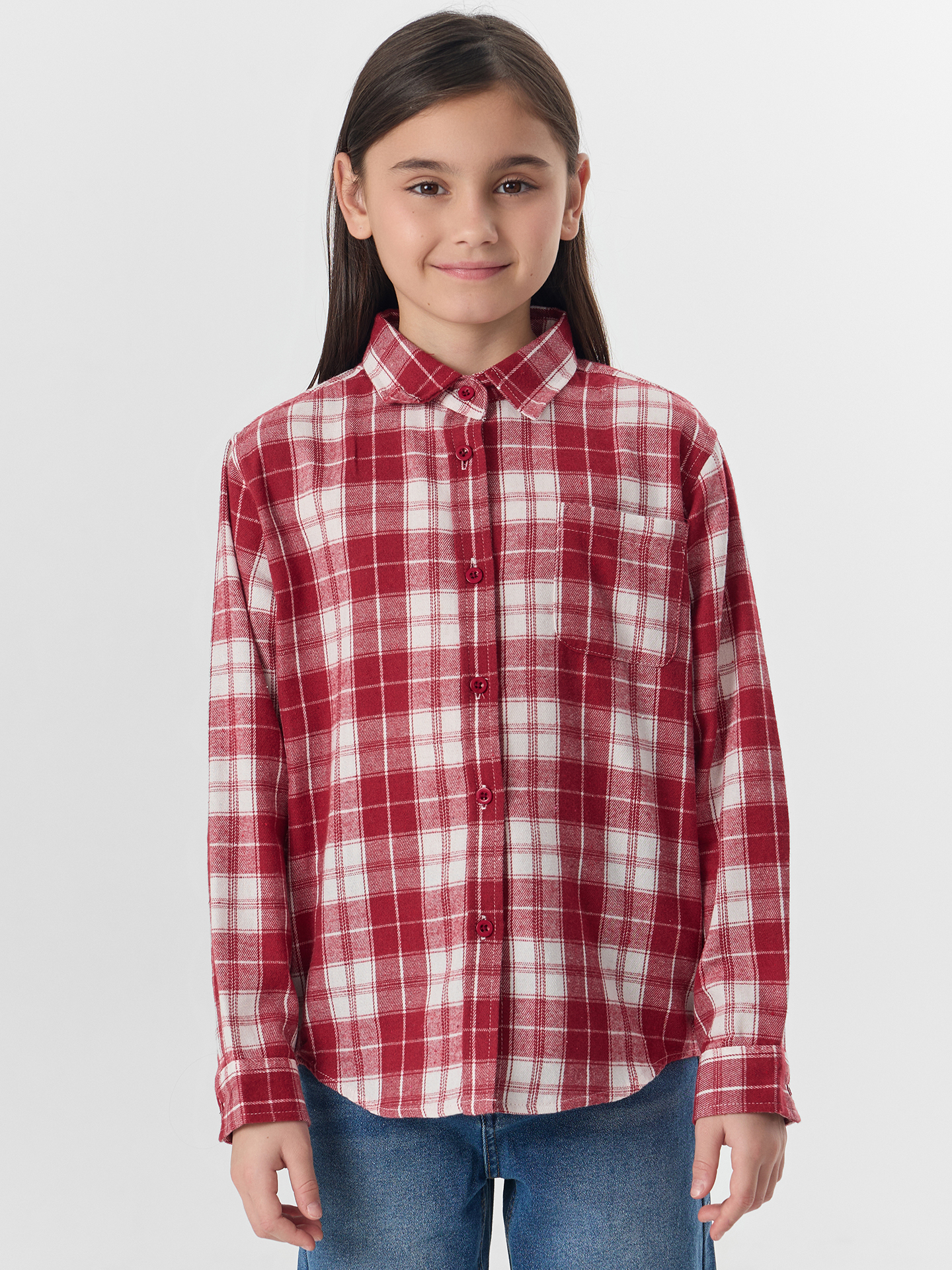 Рубашка Mark Formelle (Марк Формэль) 127985/красная клетка - фото 2