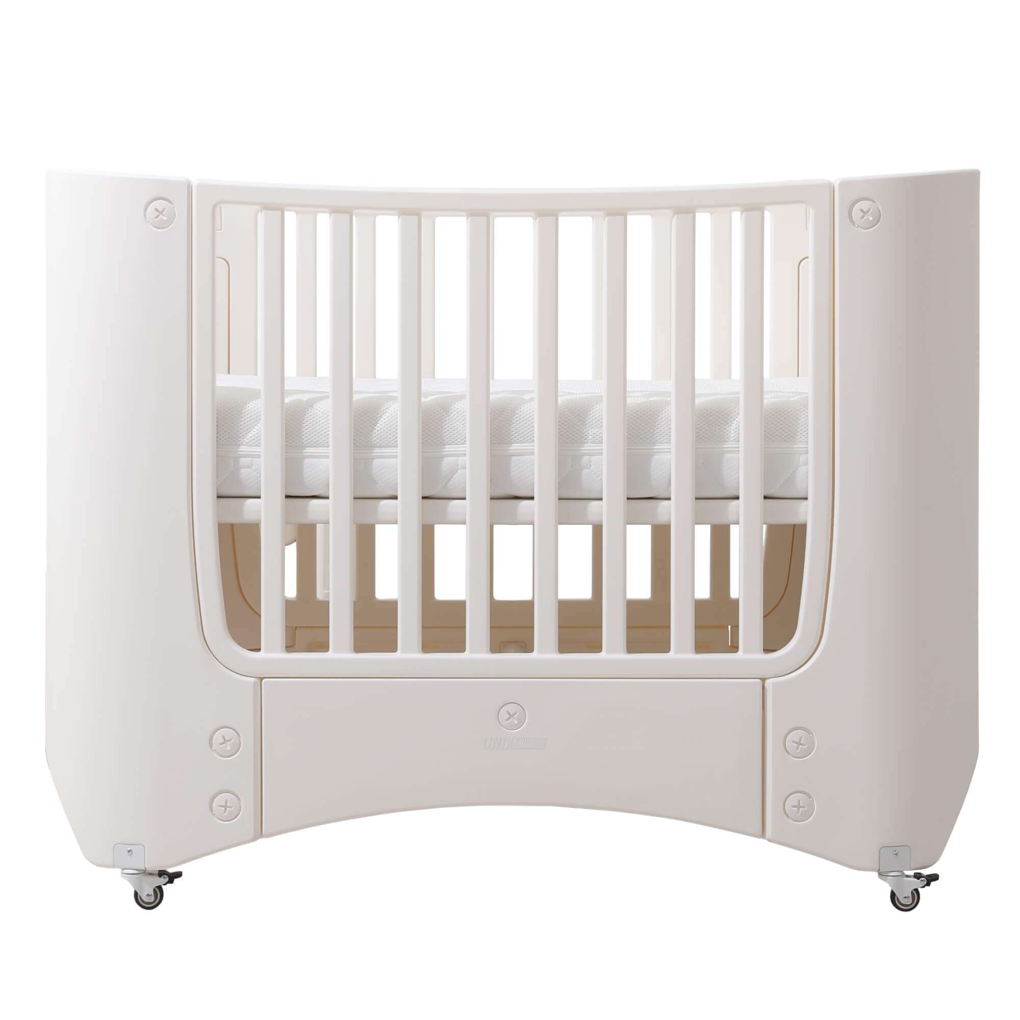 Детская кроватка UNIX Kids Premium White, без маятника (белый) - фото 14