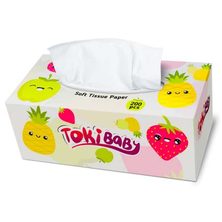 Бумажные салфетки Tokibaby 200 шт.