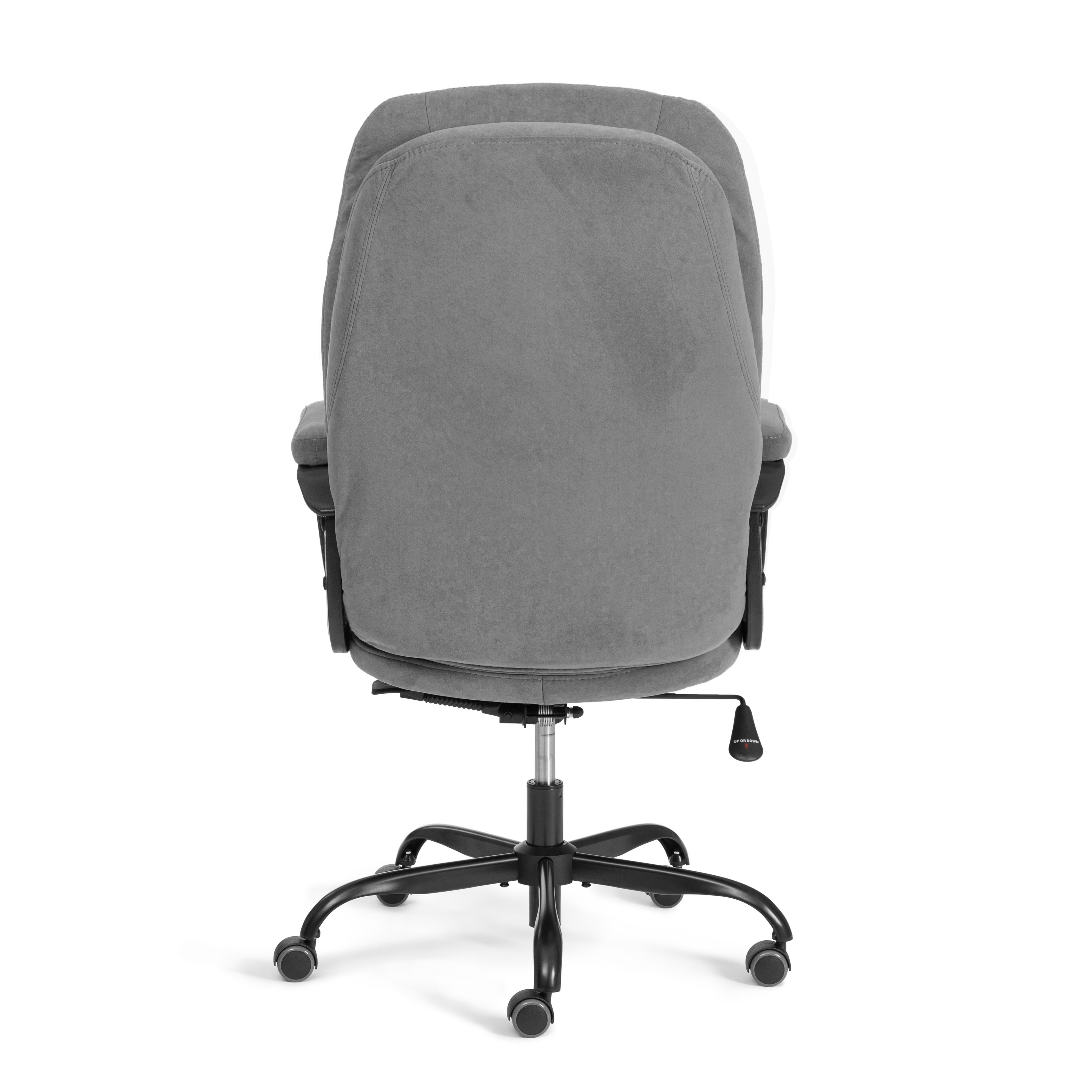 Компьютерное кресло TETCHAIR Комфорт Люкс велюр серый - фото 6