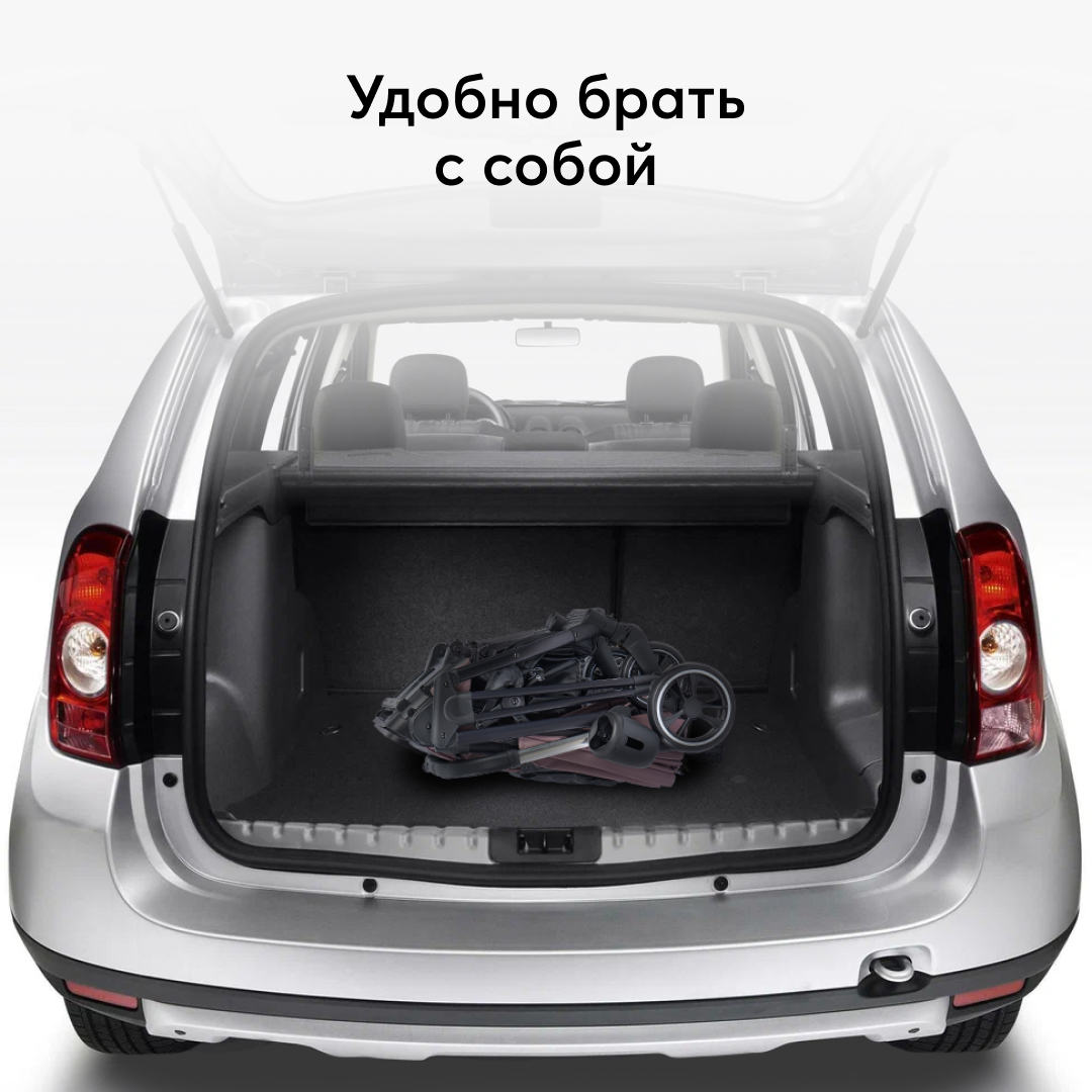 Коляска прогулочная Happy Baby Luna розовый - фото 9