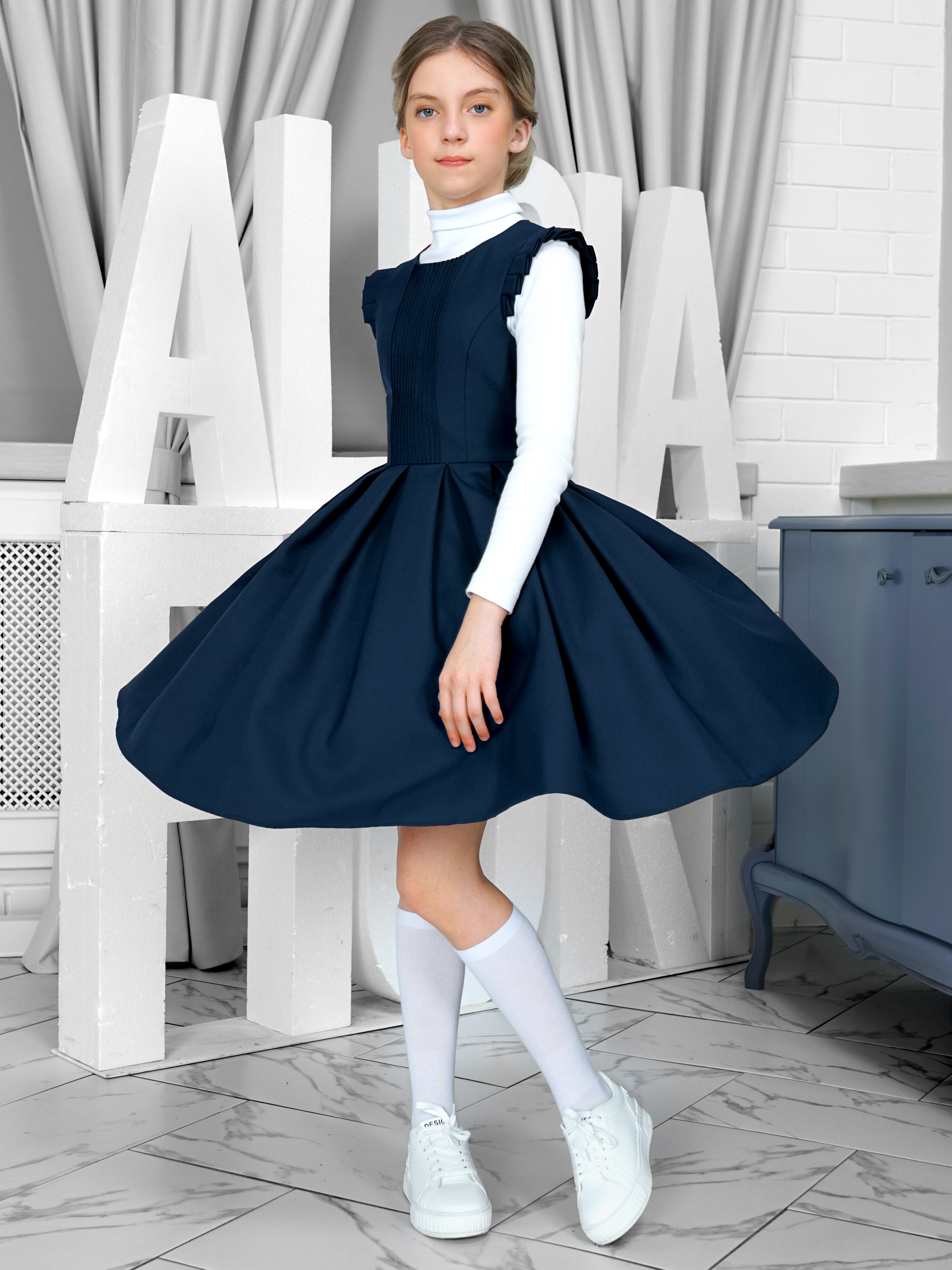 Сарафан ALISIA FIORI 048202AS/синий - фото 3