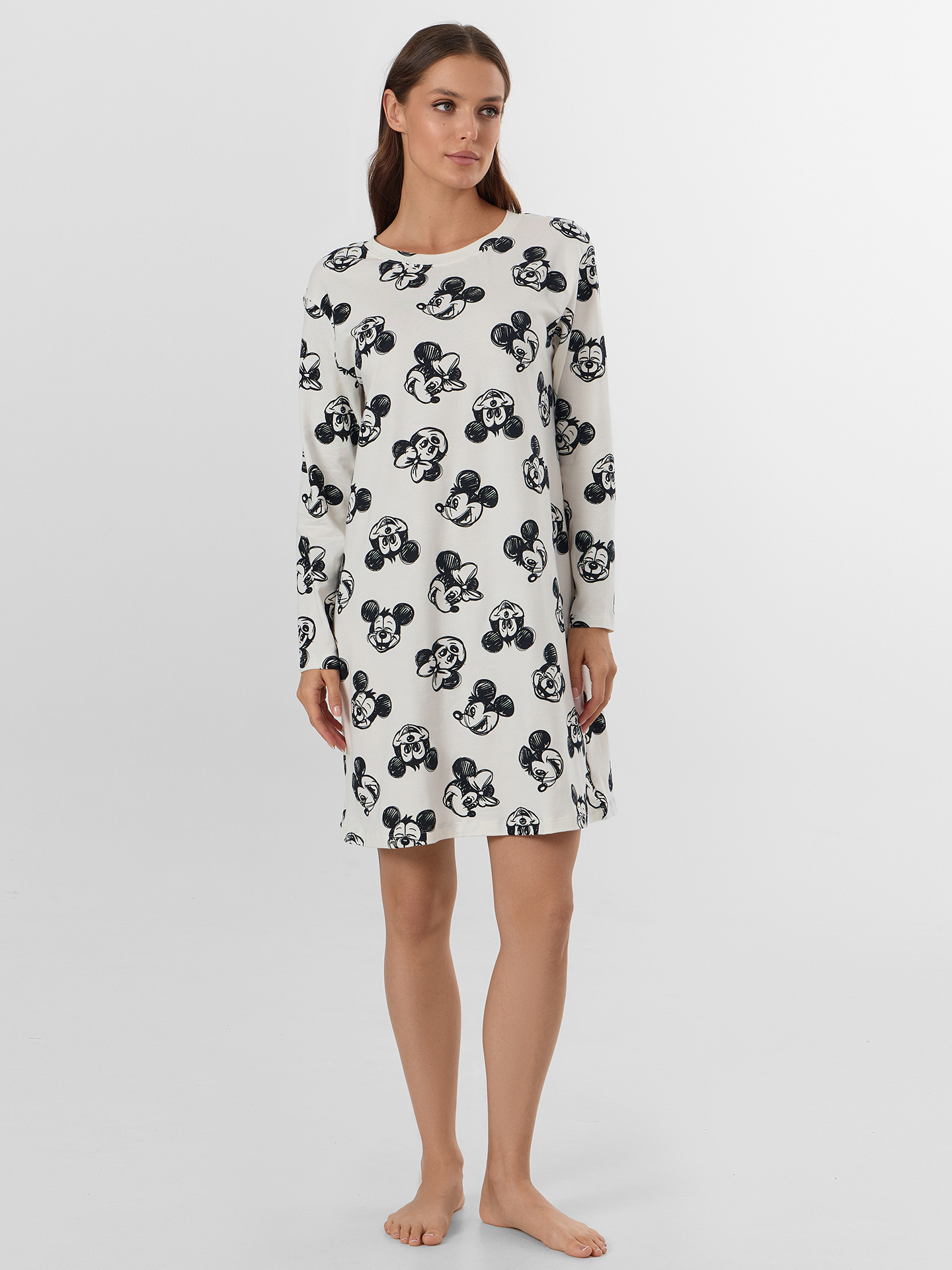 Сорочка ночная Mark Formelle (Марк Формэль) 572388/мордочки на св.молочном - фото 1