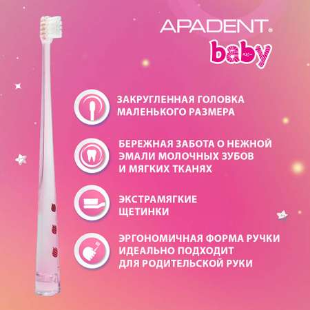 Зубная щетка классическая Apadent от 0 лет