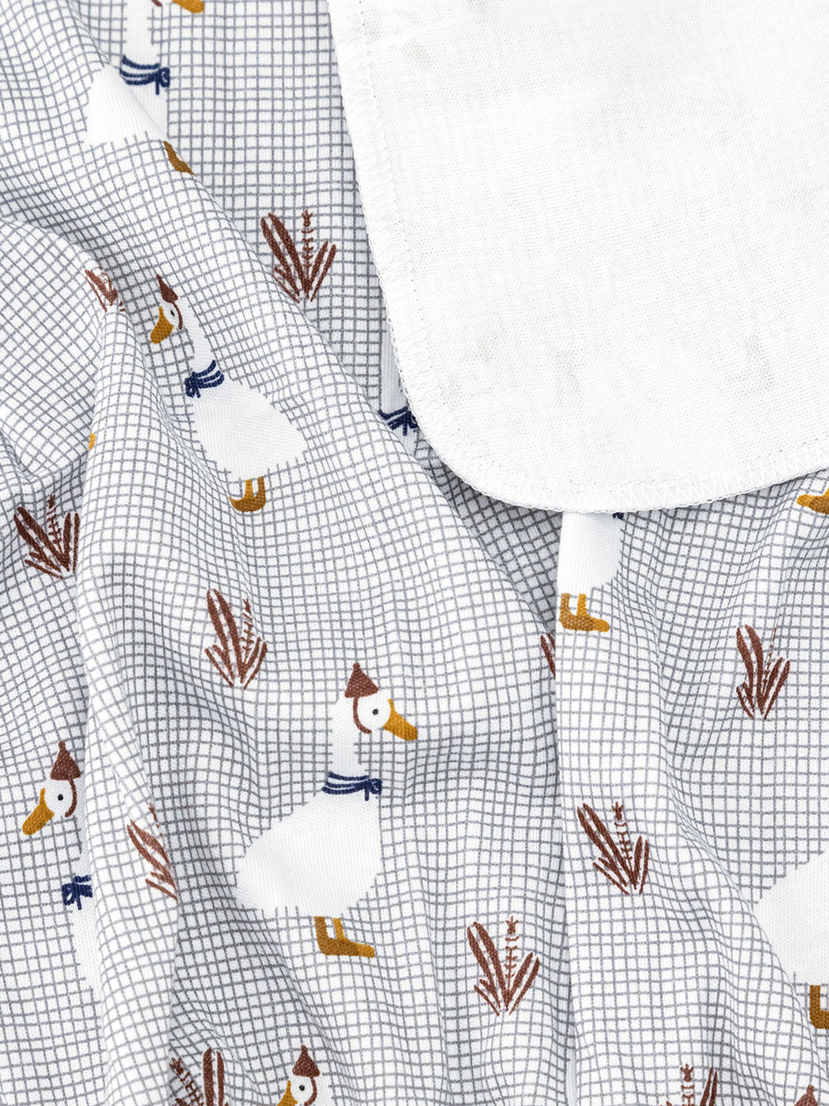 Пелёнка Mjolk Гуси/White Sand/Звёзды трикотаж 85х120 см 3 шт. - фото 4