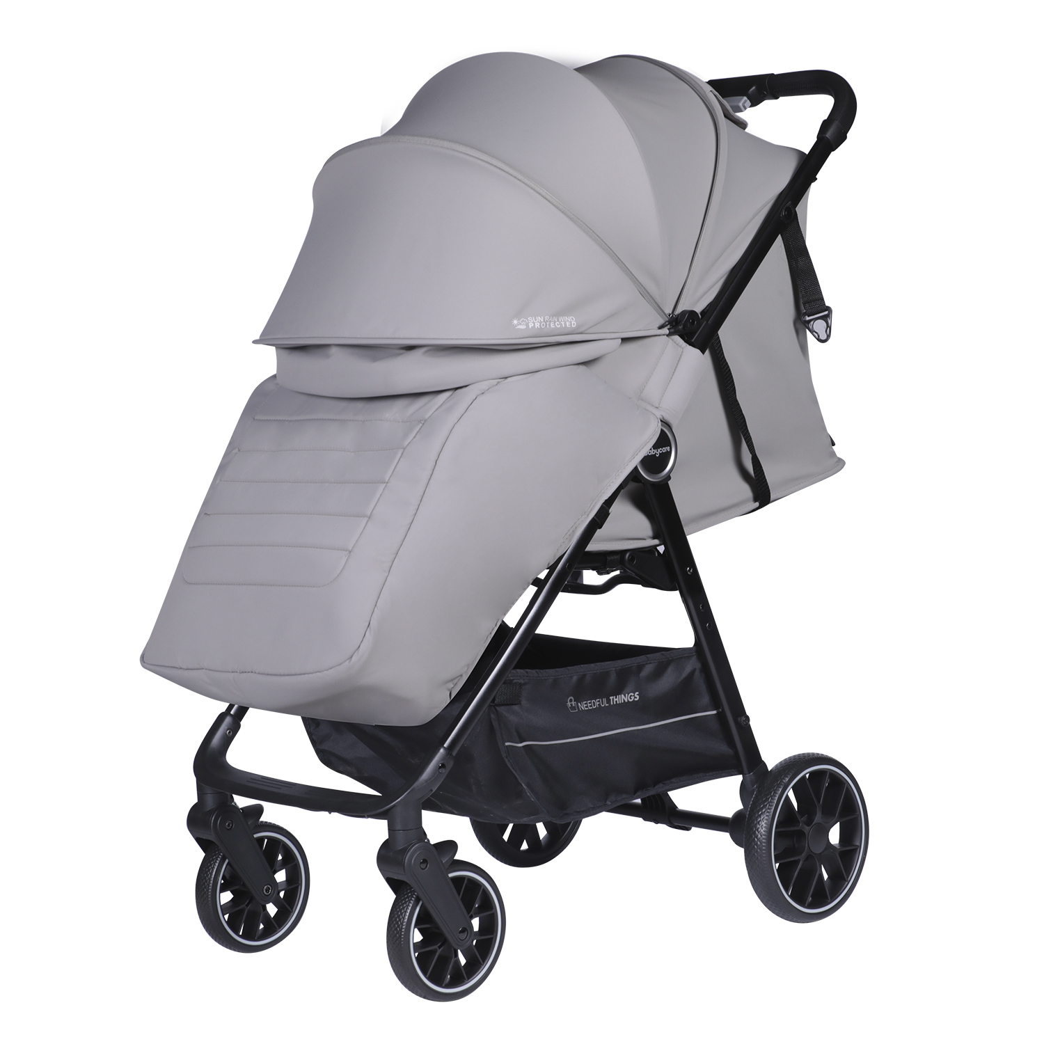 Коляска прогулочная BabyCare Mira серый - фото 2