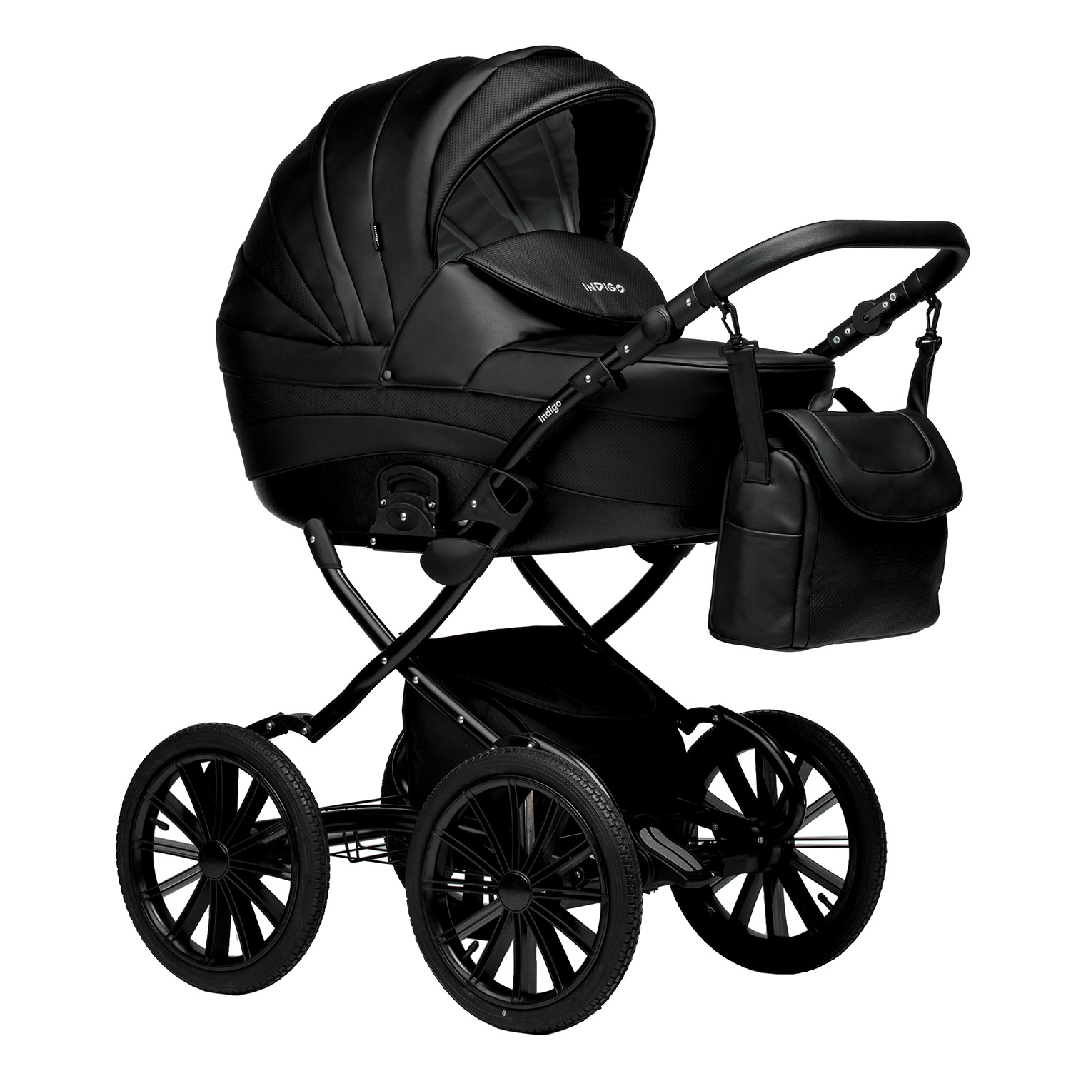 Коляска 2в1 Indigo Special Plus 03 черный - фото 1