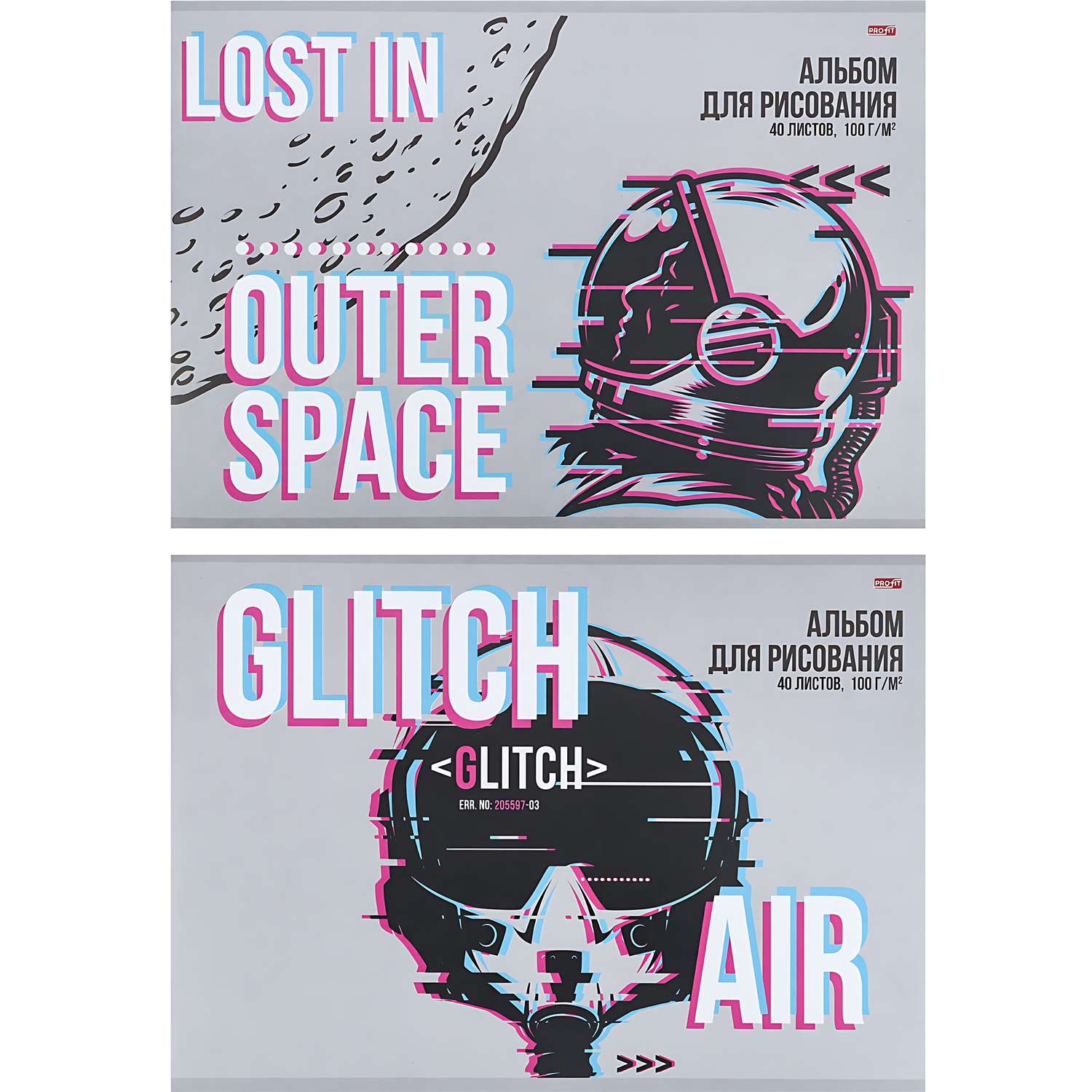 Альбом Profit Пилот в шлеме А4 40 лист. в ассортименте - фото 1