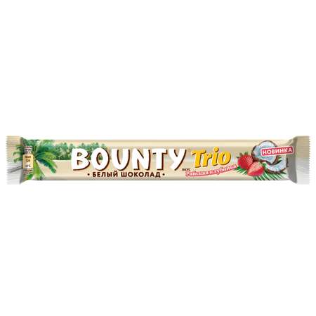 Батончик шоколадный BOUNTY Trio клубника 78г