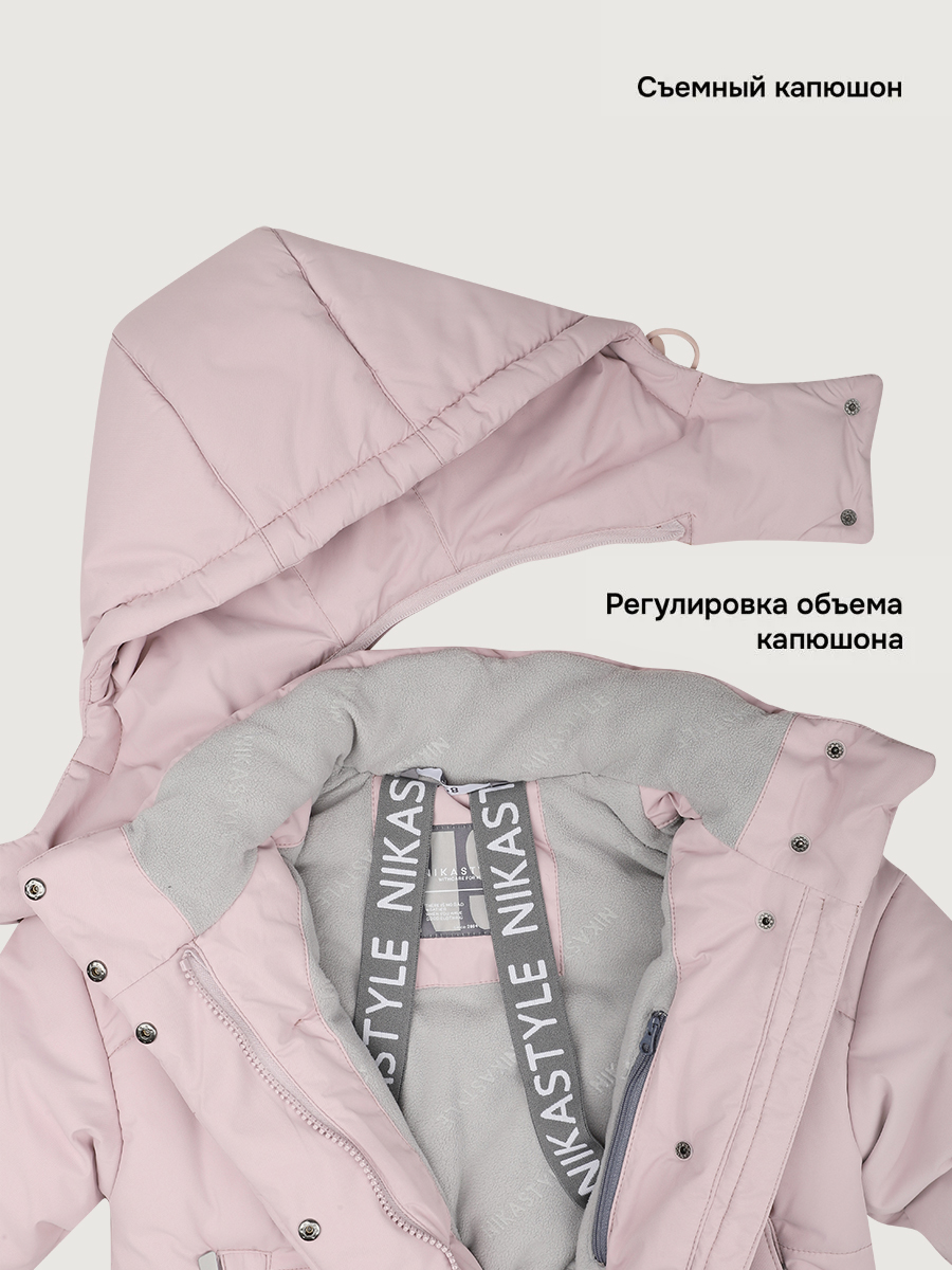 Пальто NIKASTYLE 6з9225 пудра - фото 7