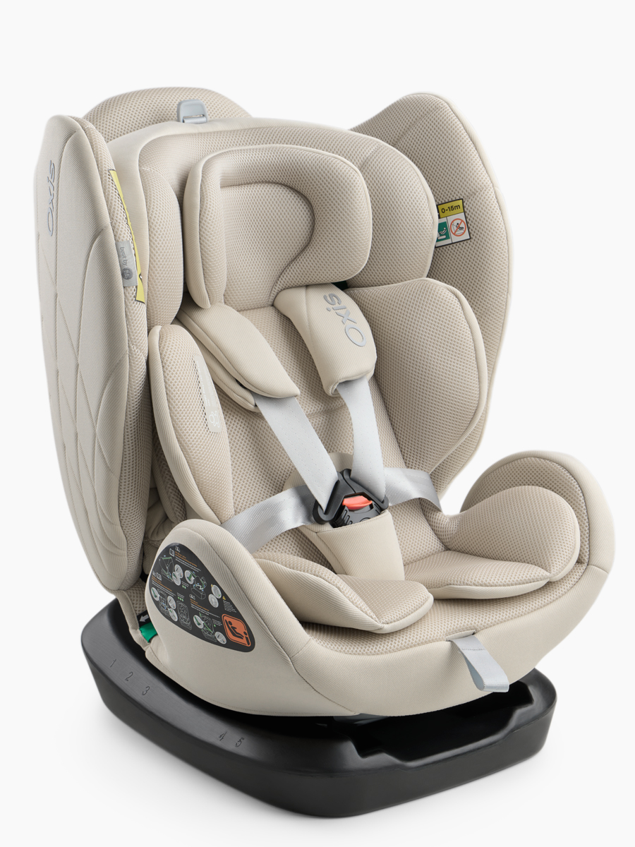 Автокресло Happy Baby Oxis 0+/1/2/3 (0-36 кг) бежевый - фото 1