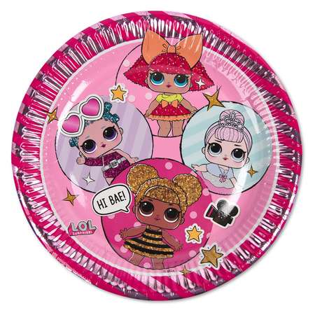Тарелка Decorata Party L.O.L. 8шт 1502-4175