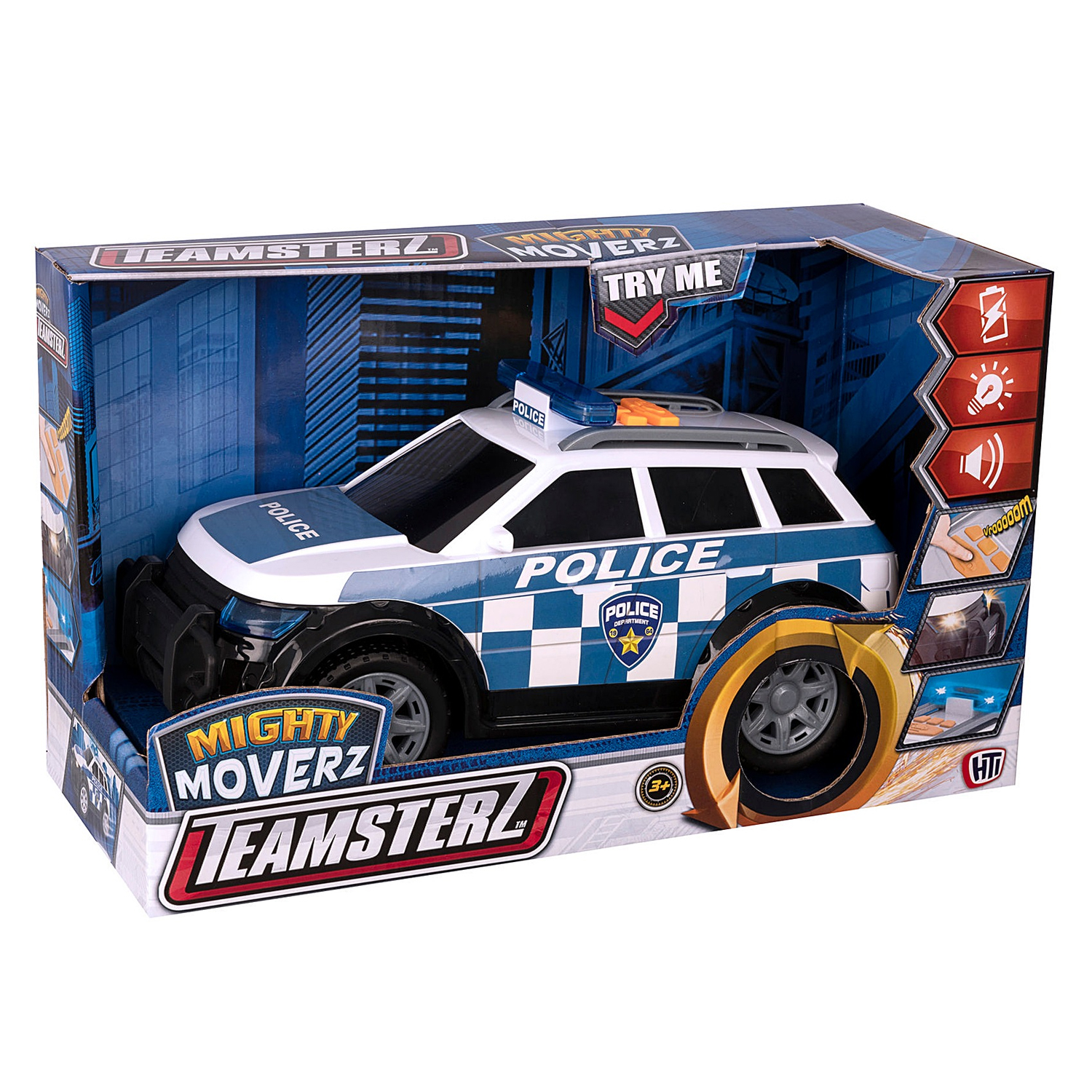 Полицейская машина HTI Teamsterz Mighty Moverz 4x4 1416836 - фото 6