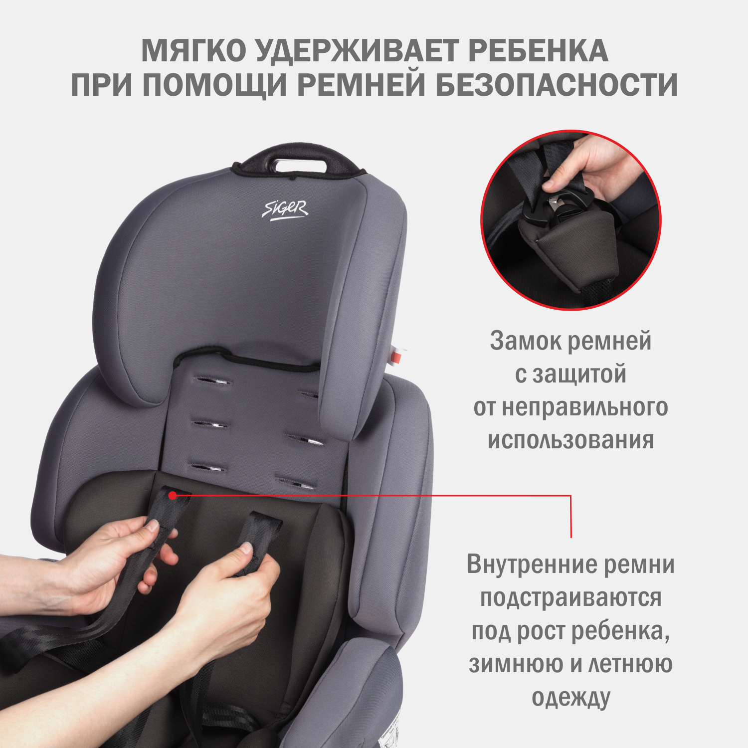 Автокресло SIGER Стар Isofix 1/2/3 (9-36 кг) - фото 3