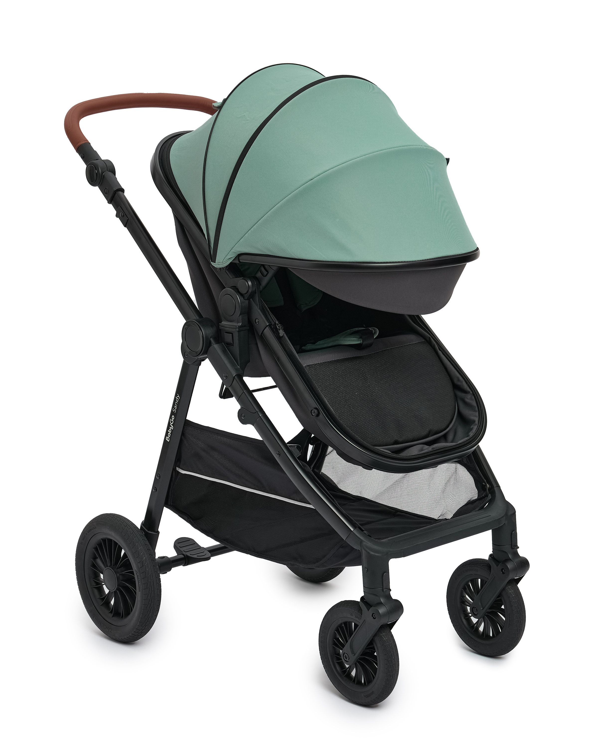 Коляска 2в1 BabyGo Sandy бирюзовый - фото 14