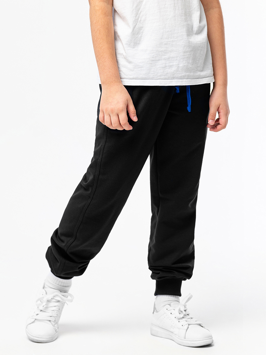 Брюки спортивные RODOS М-238/черный_васильковый - фото 2