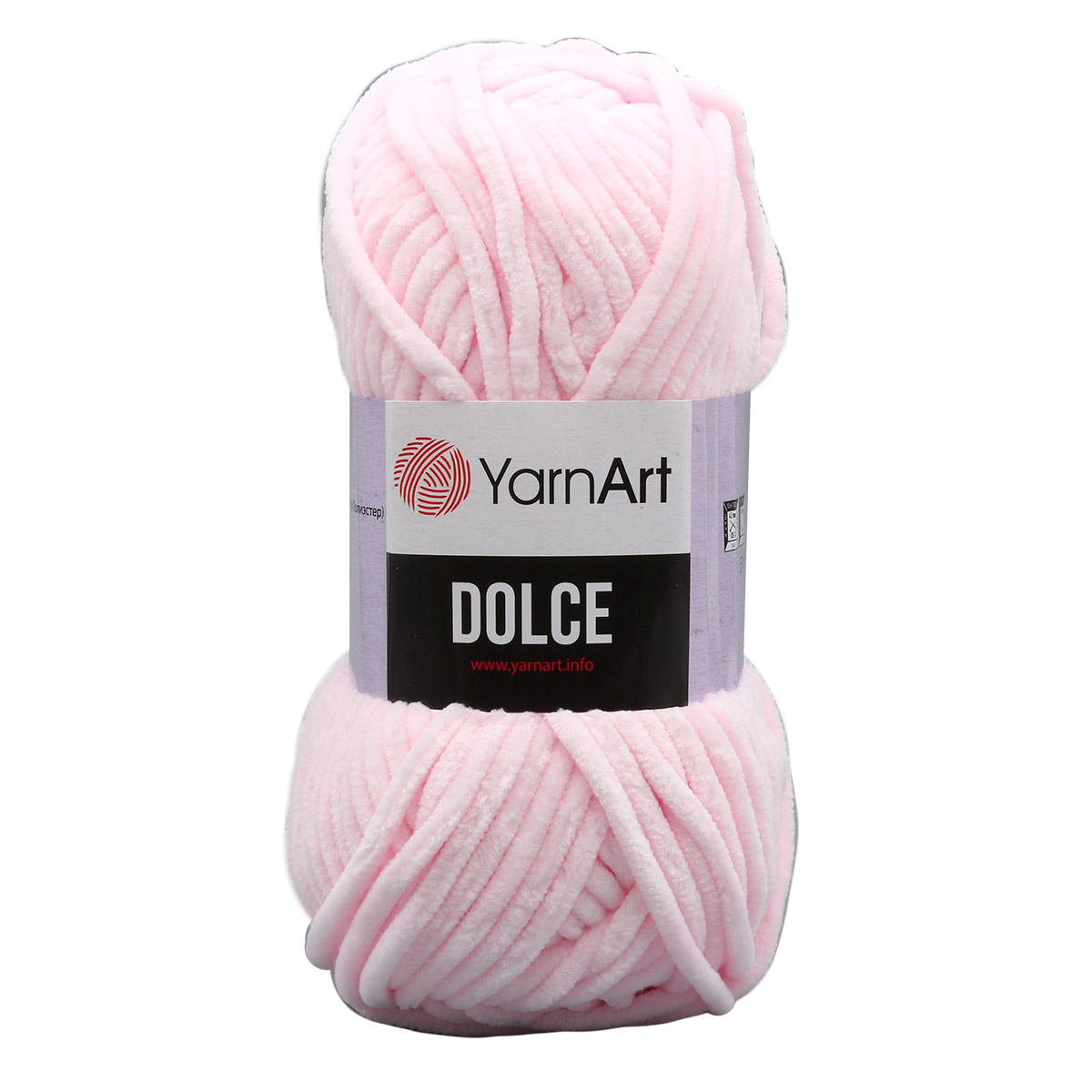 Пряжа для вязания YarnArt Dolce 100 гр 120 м микрополиэстер пушистая плюшевая 5 мотков 750 розовый - фото 1