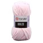 Пряжа для вязания YarnArt Dolce 100 гр 120 м микрополиэстер пушистая плюшевая 5 мотков 750 розовый