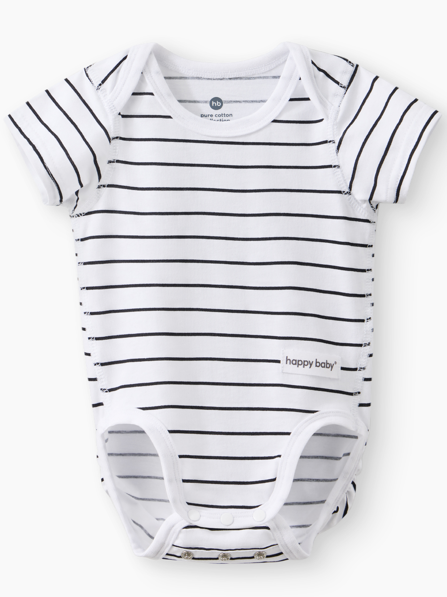 Боди 2 шт Happy Baby 90154-0_black-white - фото 15