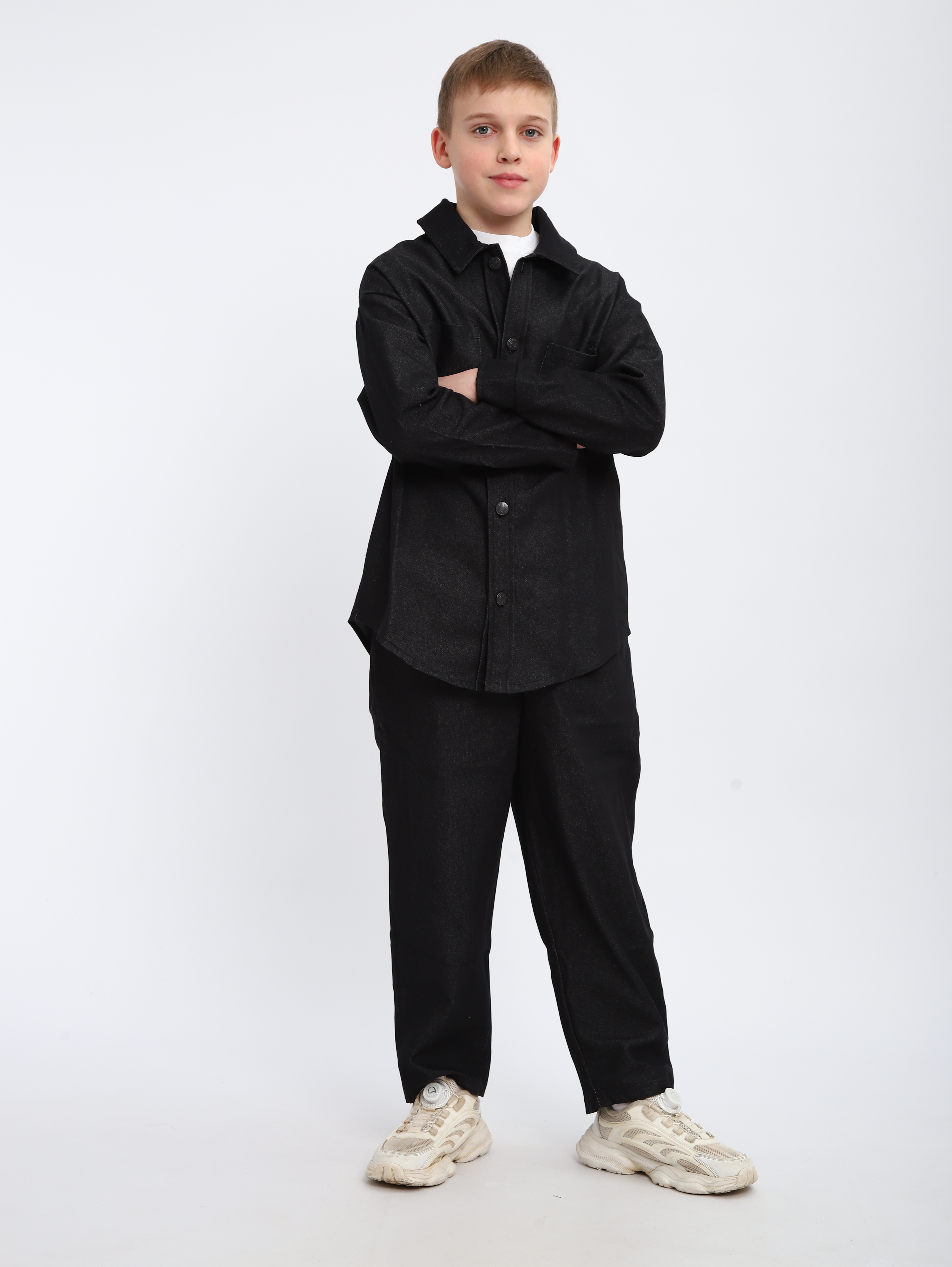 Костюм ЛАДОШКИ Комплект Деним черный - фото 6