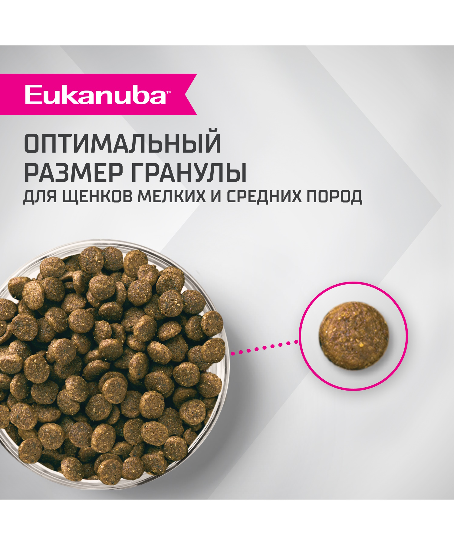 Корм сухой Eukanuba для щенков мелких и средних пород до 12 месяцев с ягненком 7кг - фото 4