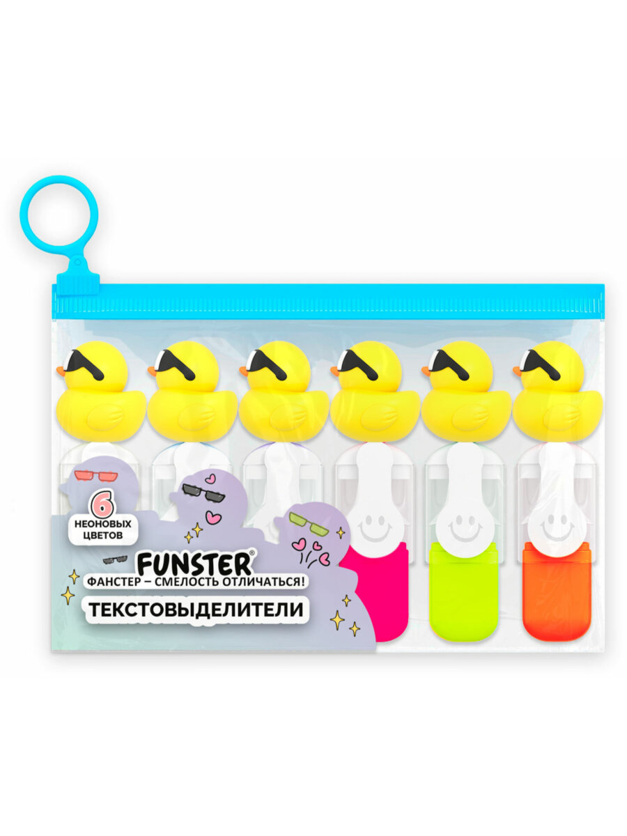 Текстовыделители Funster 6 цв. - фото 2