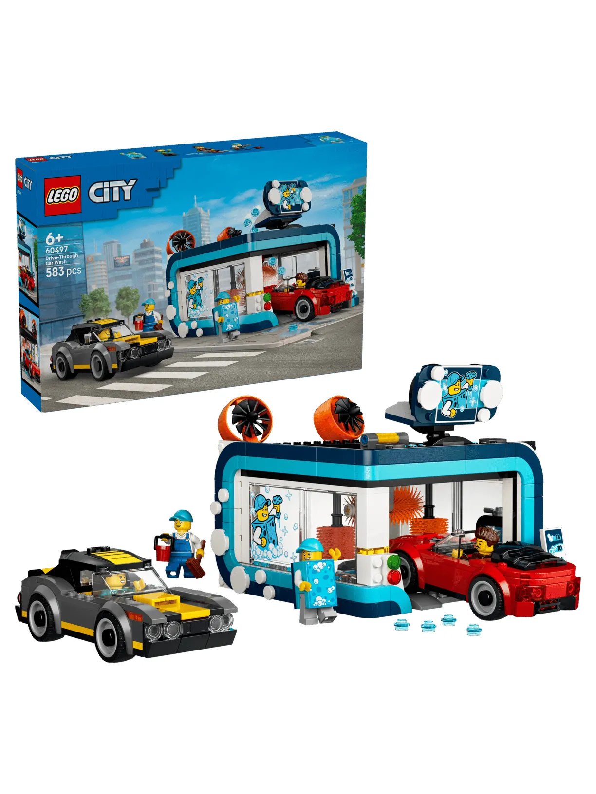 Конструктор LEGO City автомойка 583 дет. - фото 1