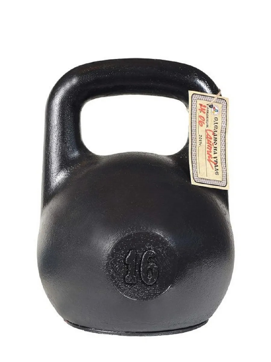 Гиря чугунная KMS sport уральская 16 кг - фото 4