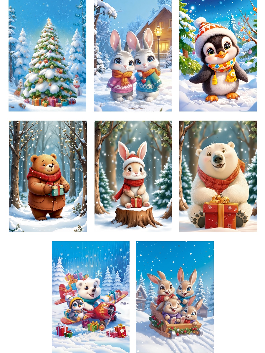 Блокнот Prof-Press Новогодние зверушки 32 лист. - фото 16